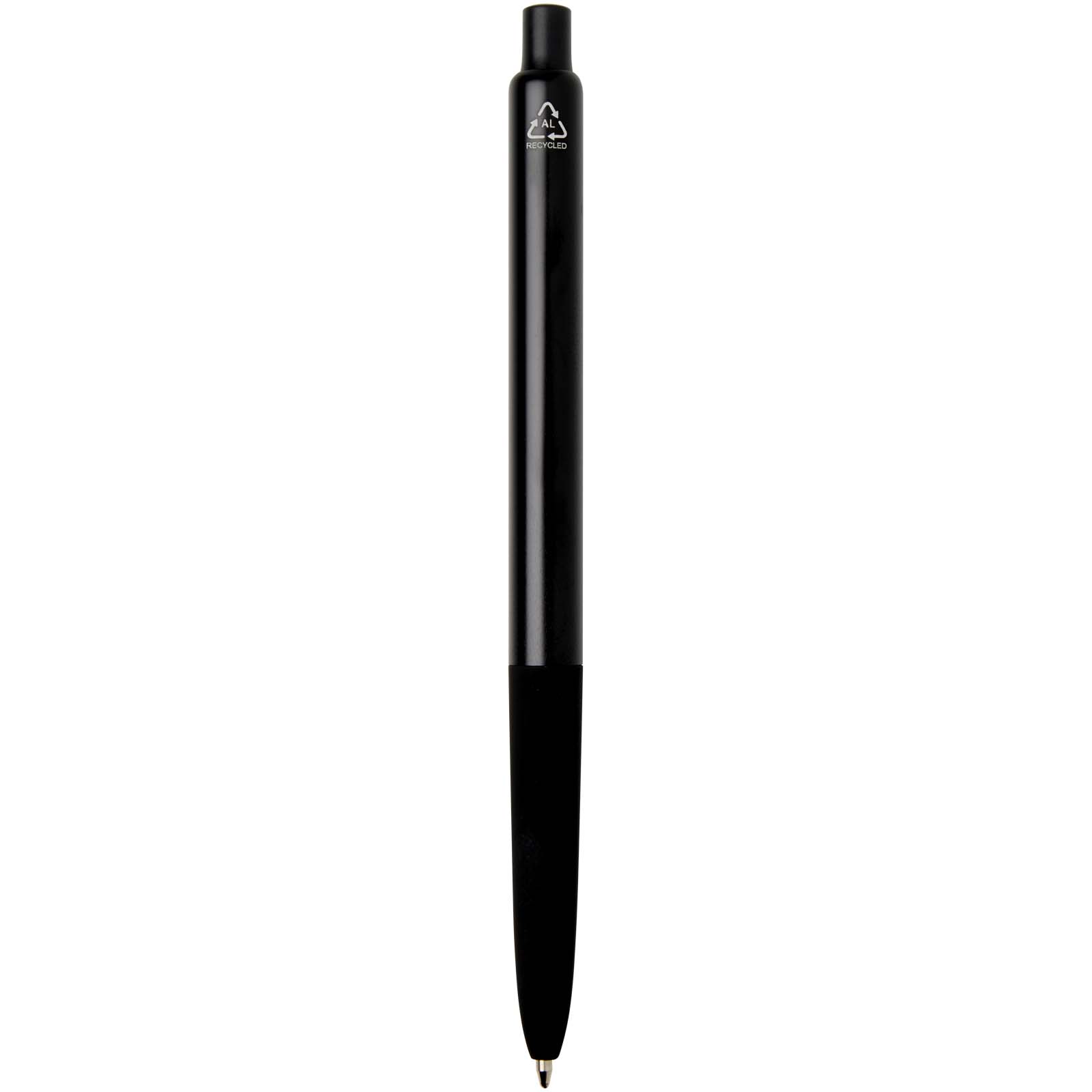 Penna a sfera a scatto in alluminio riciclato con finitura anodizzata Soffit (inchiostro blu)