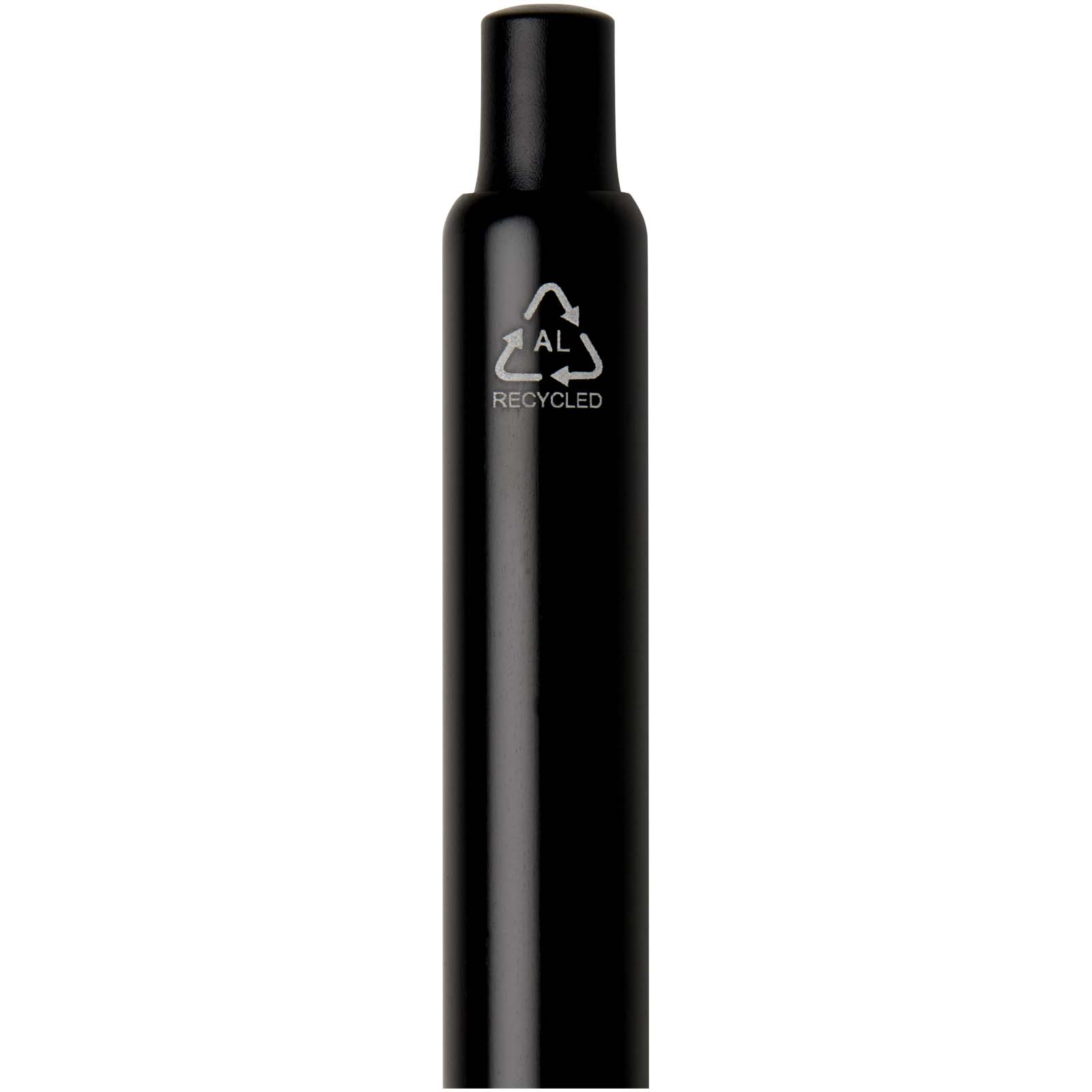 Penna a sfera a scatto in alluminio riciclato con finitura anodizzata Soffit (inchiostro blu)