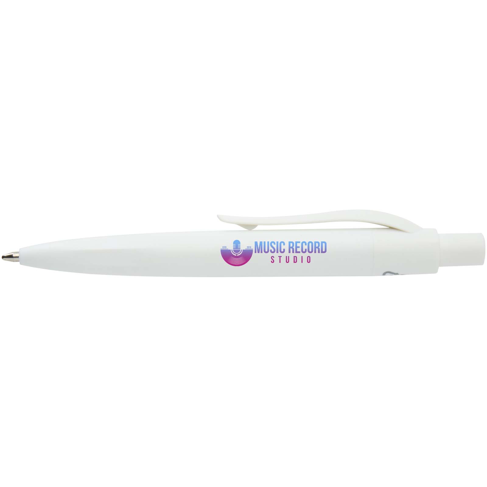 Mini penna a sfera in plastica riciclata Ramin (inchiostro blu)