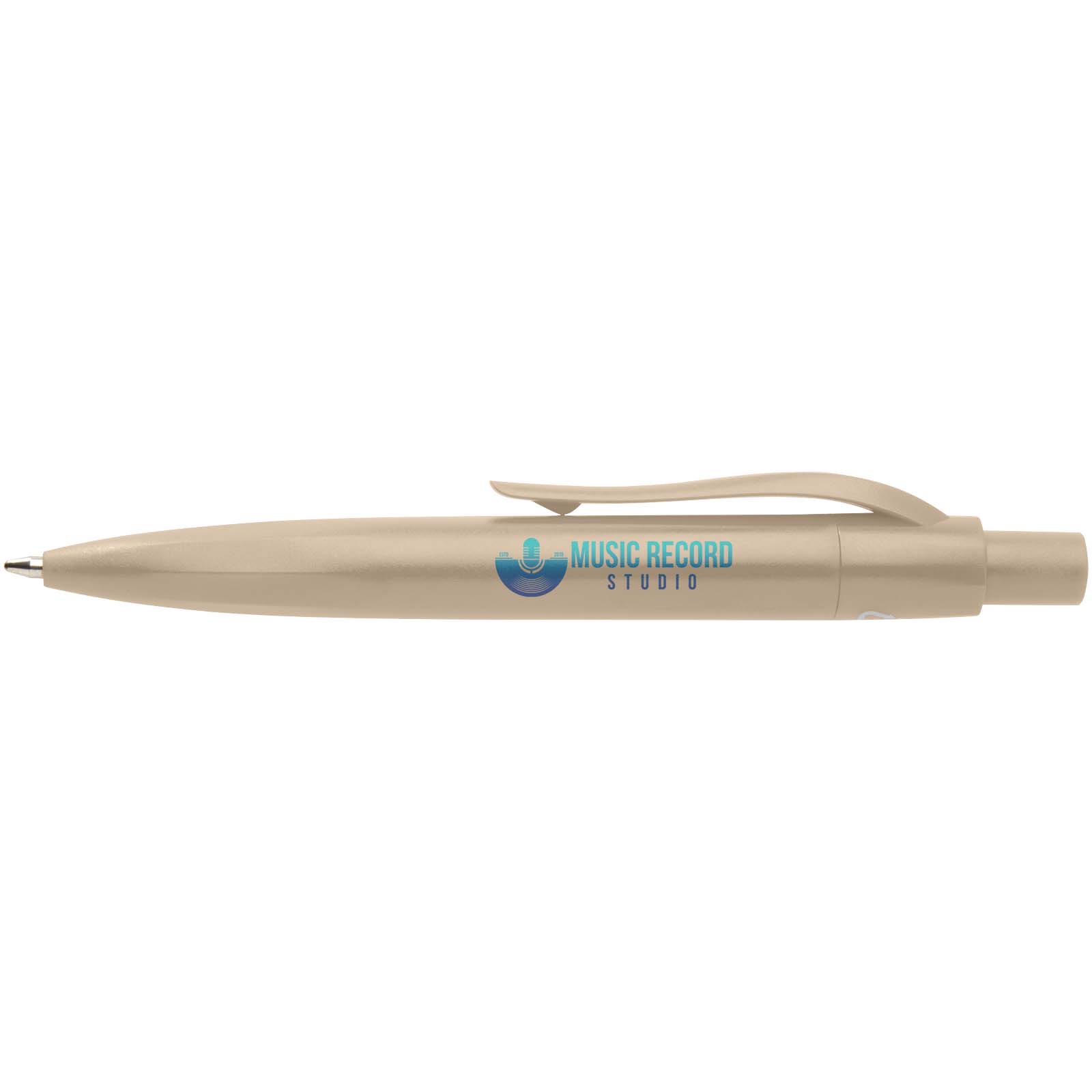 Mini penna a sfera in plastica riciclata Ramin (inchiostro blu)
