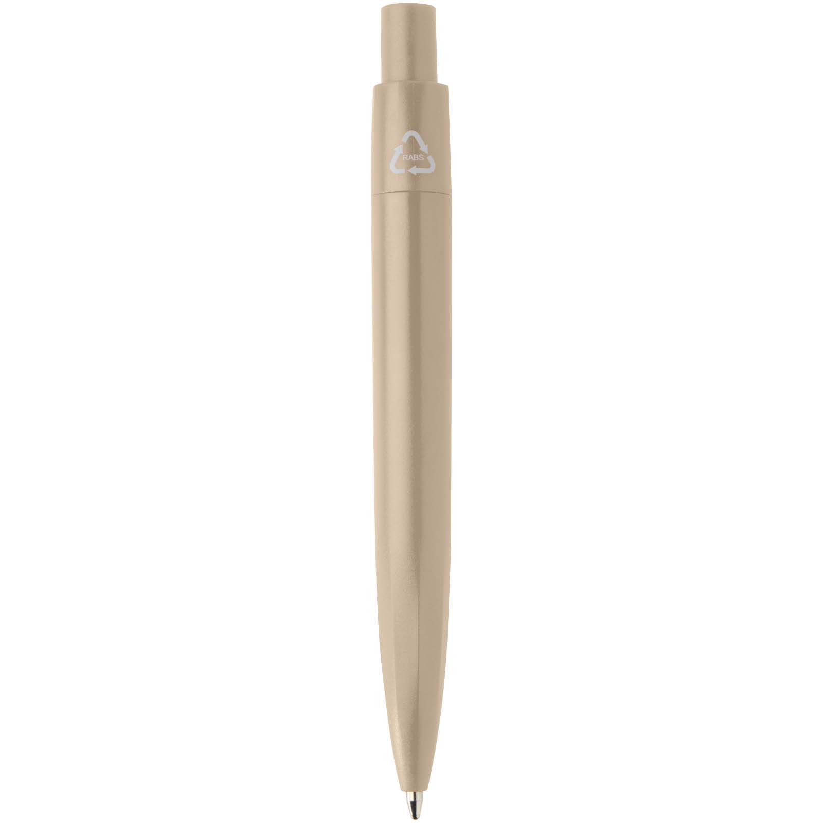 Mini penna a sfera in plastica riciclata Ramin (inchiostro blu)