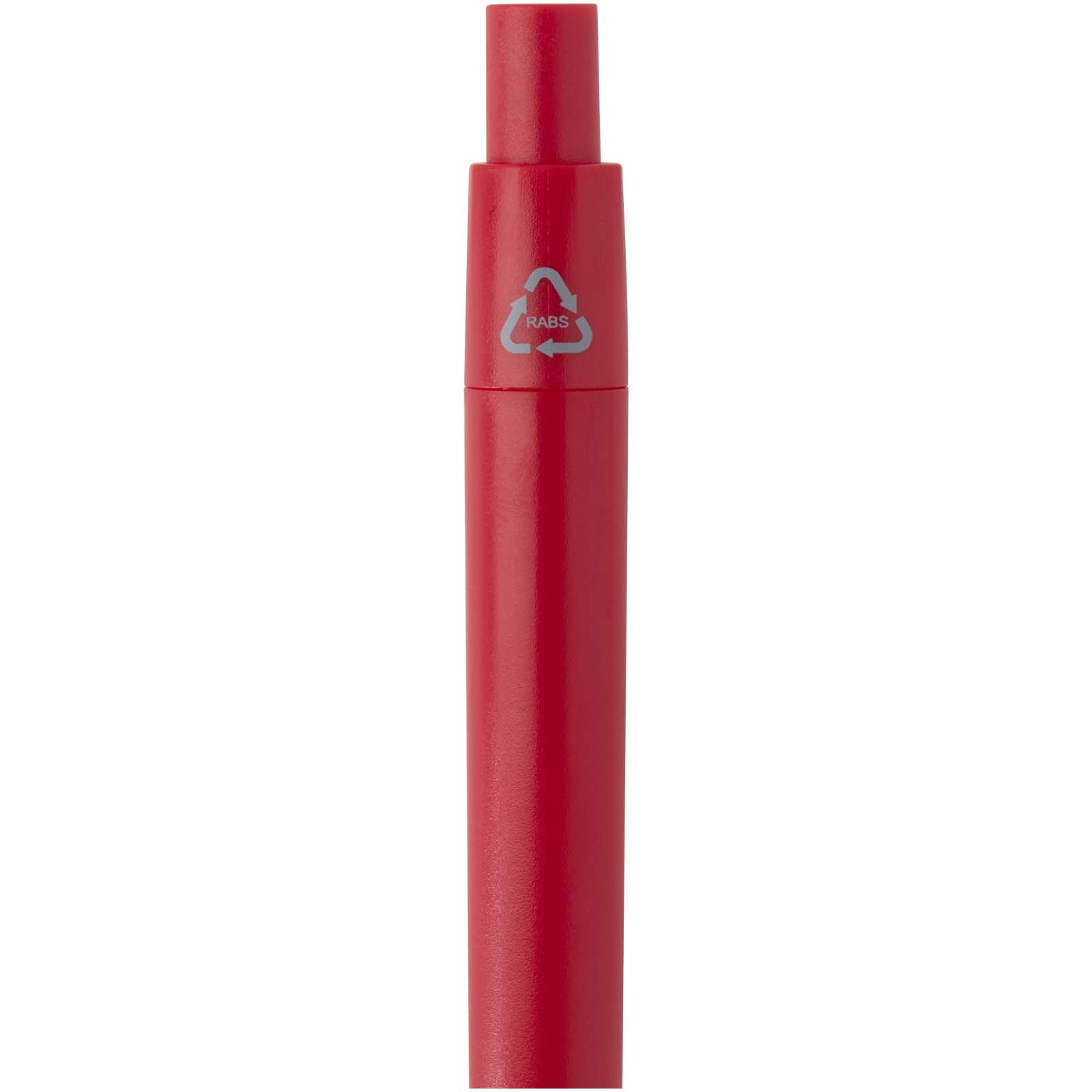 Mini penna a sfera in plastica riciclata Ramin (inchiostro blu)