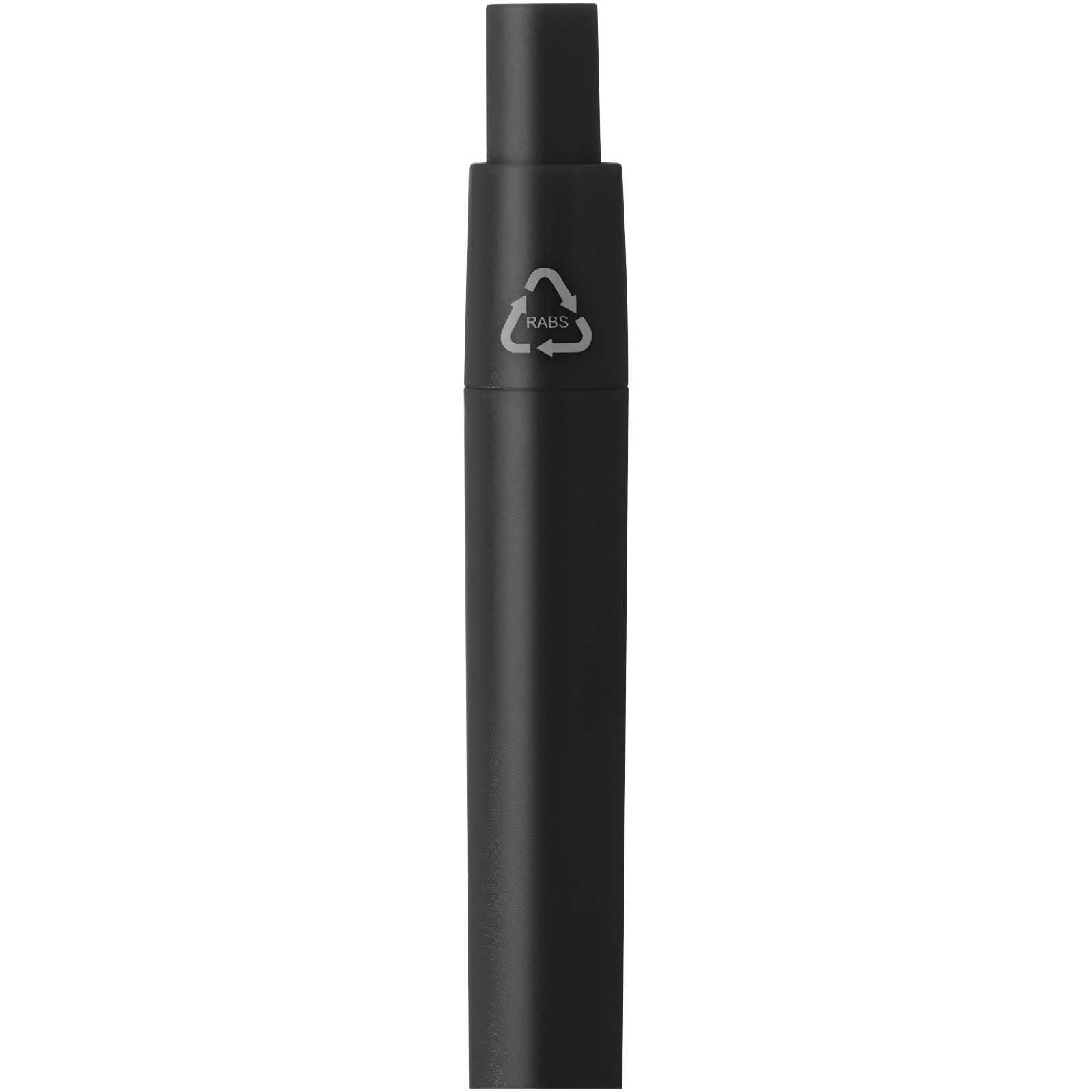 Mini penna a sfera in plastica riciclata Ramin (inchiostro blu)