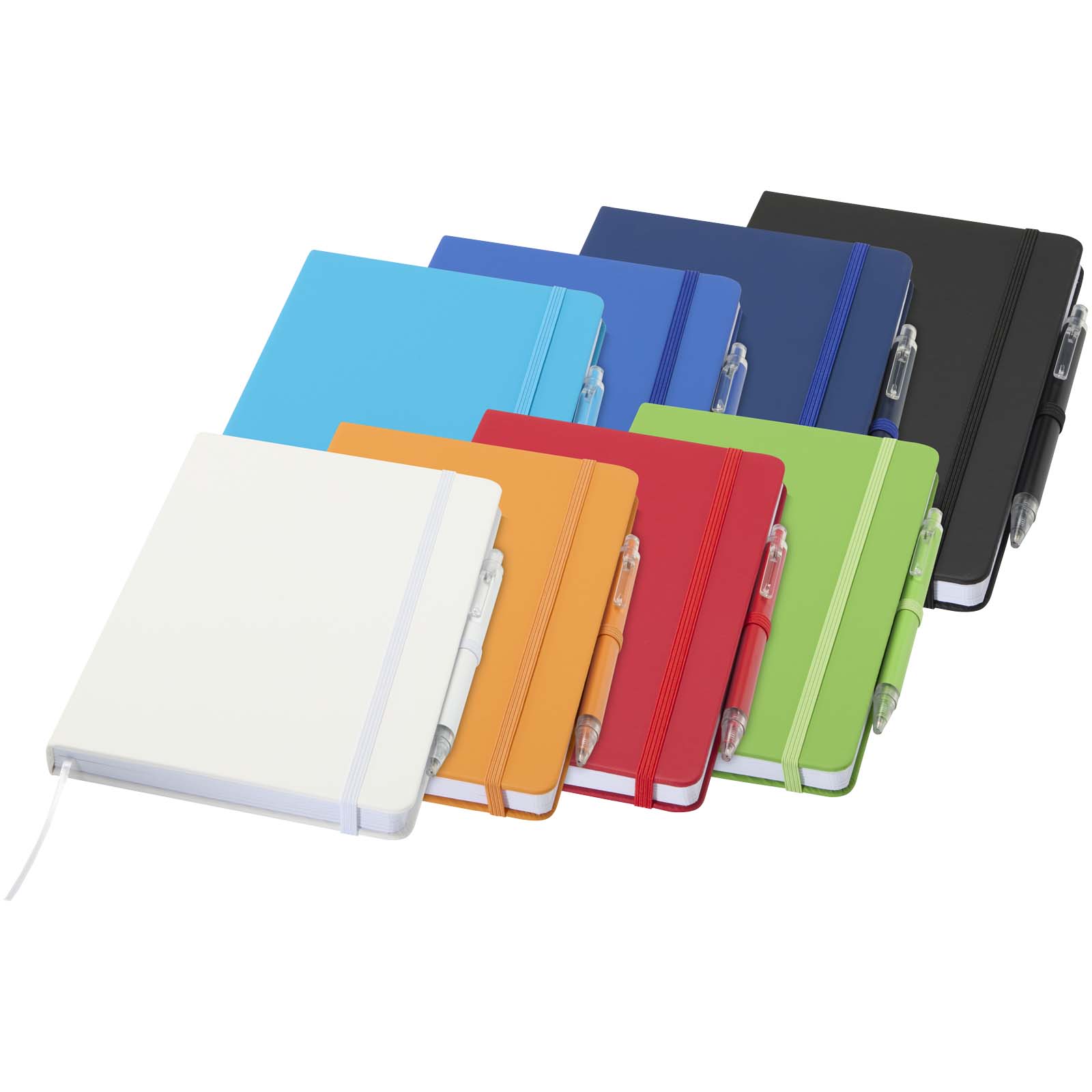Set taccuino A5  in materiale riciclato Spectrum e penna a sfera