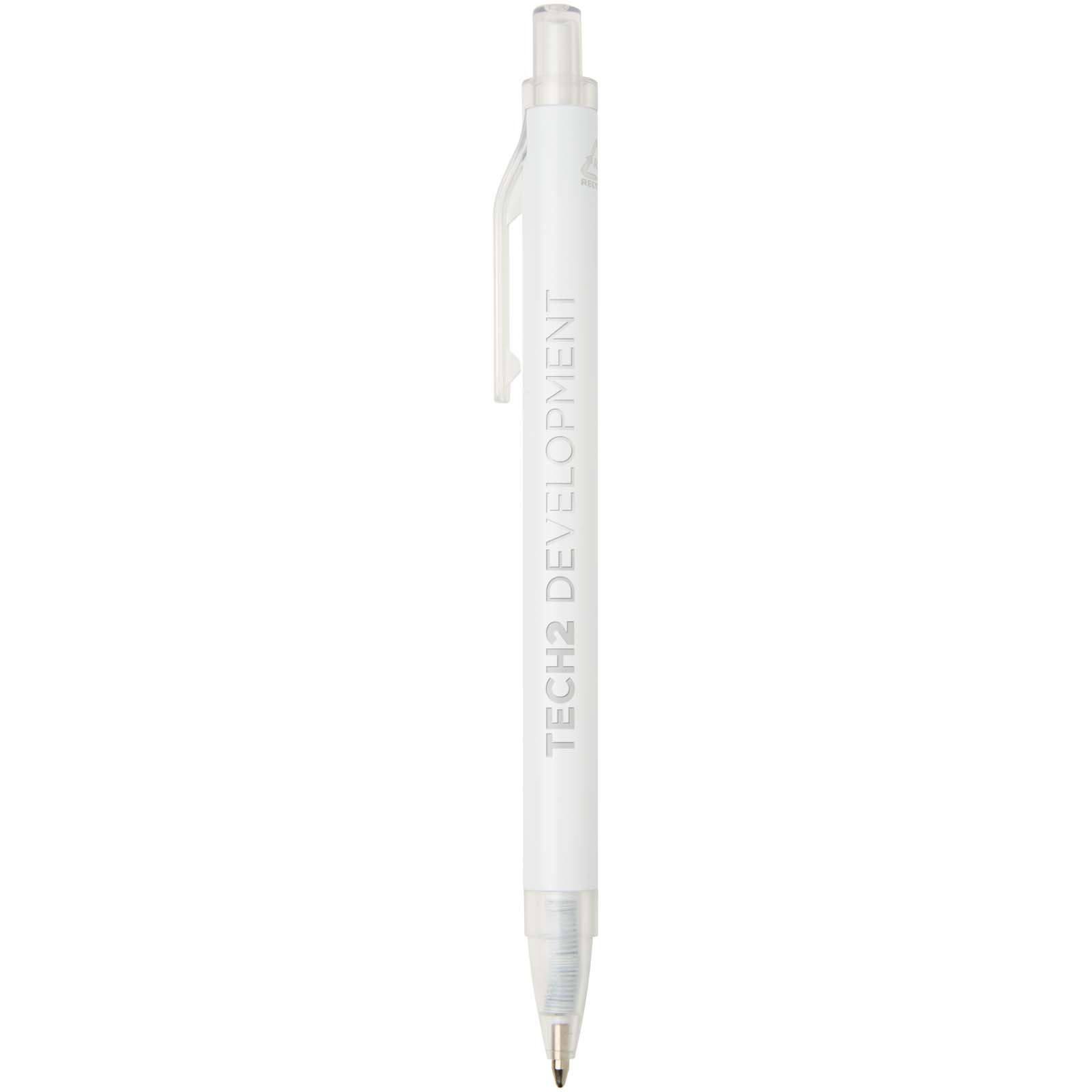 Penna a sfera in alluminio riciclato Spectrum (inchiostro blu)
