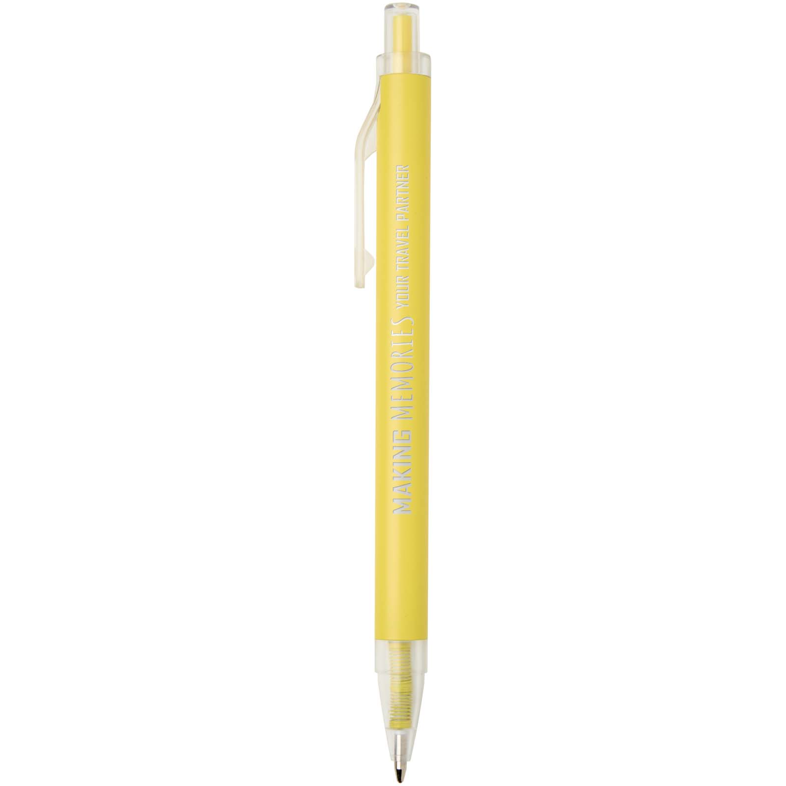 Penna a sfera in alluminio riciclato Spectrum (inchiostro blu)