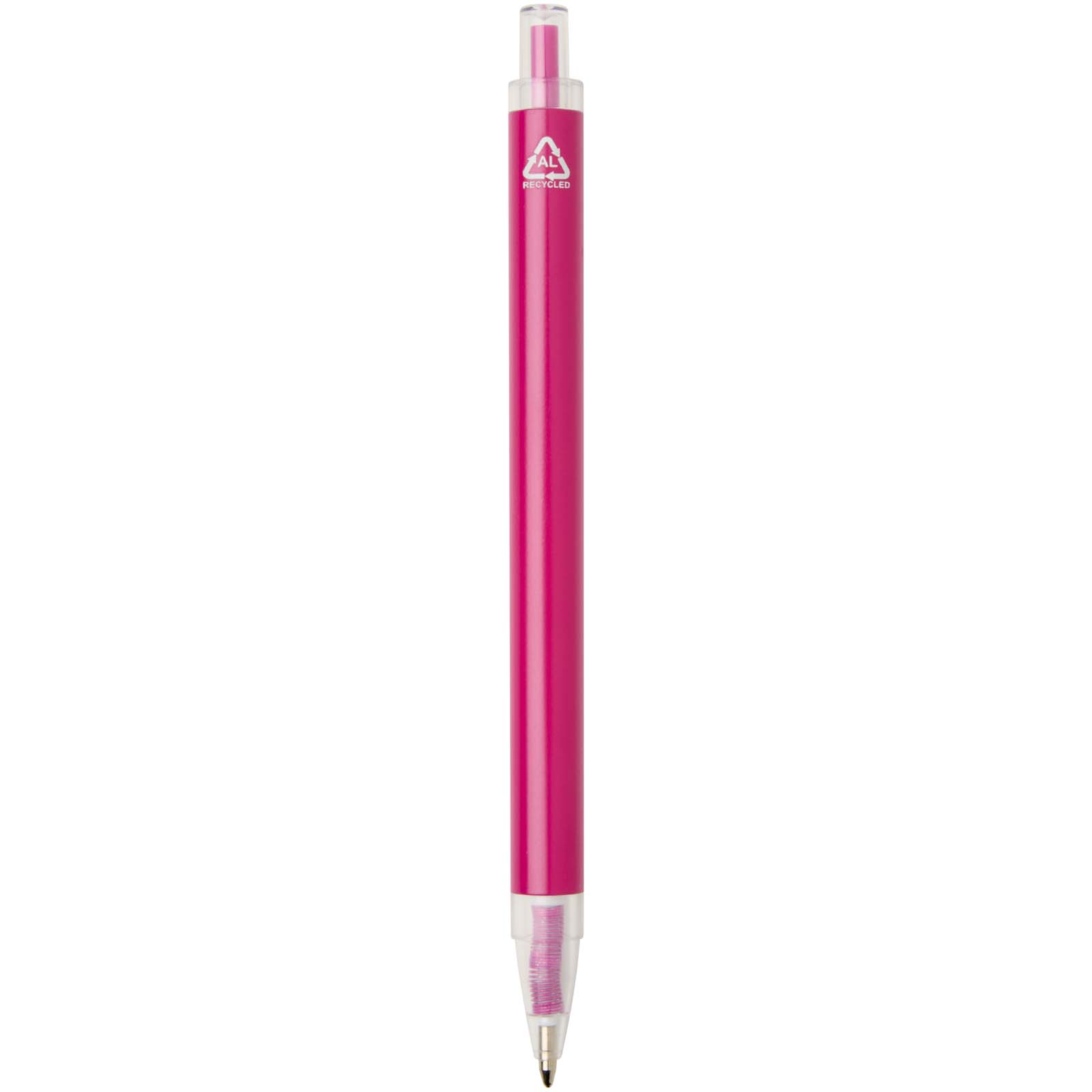 Penna a sfera in alluminio riciclato Spectrum (inchiostro blu)