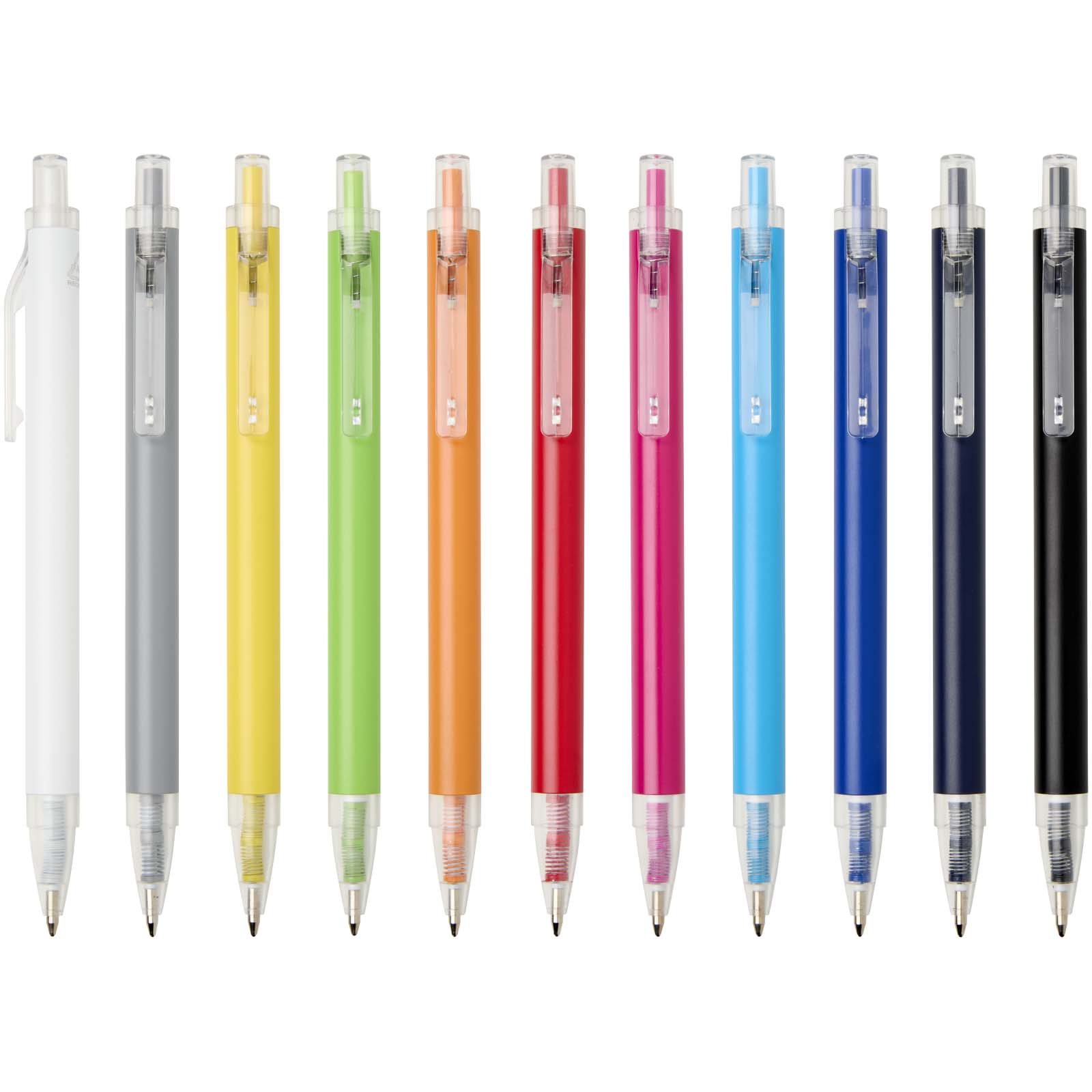 Penna a sfera in alluminio riciclato Spectrum (inchiostro blu)