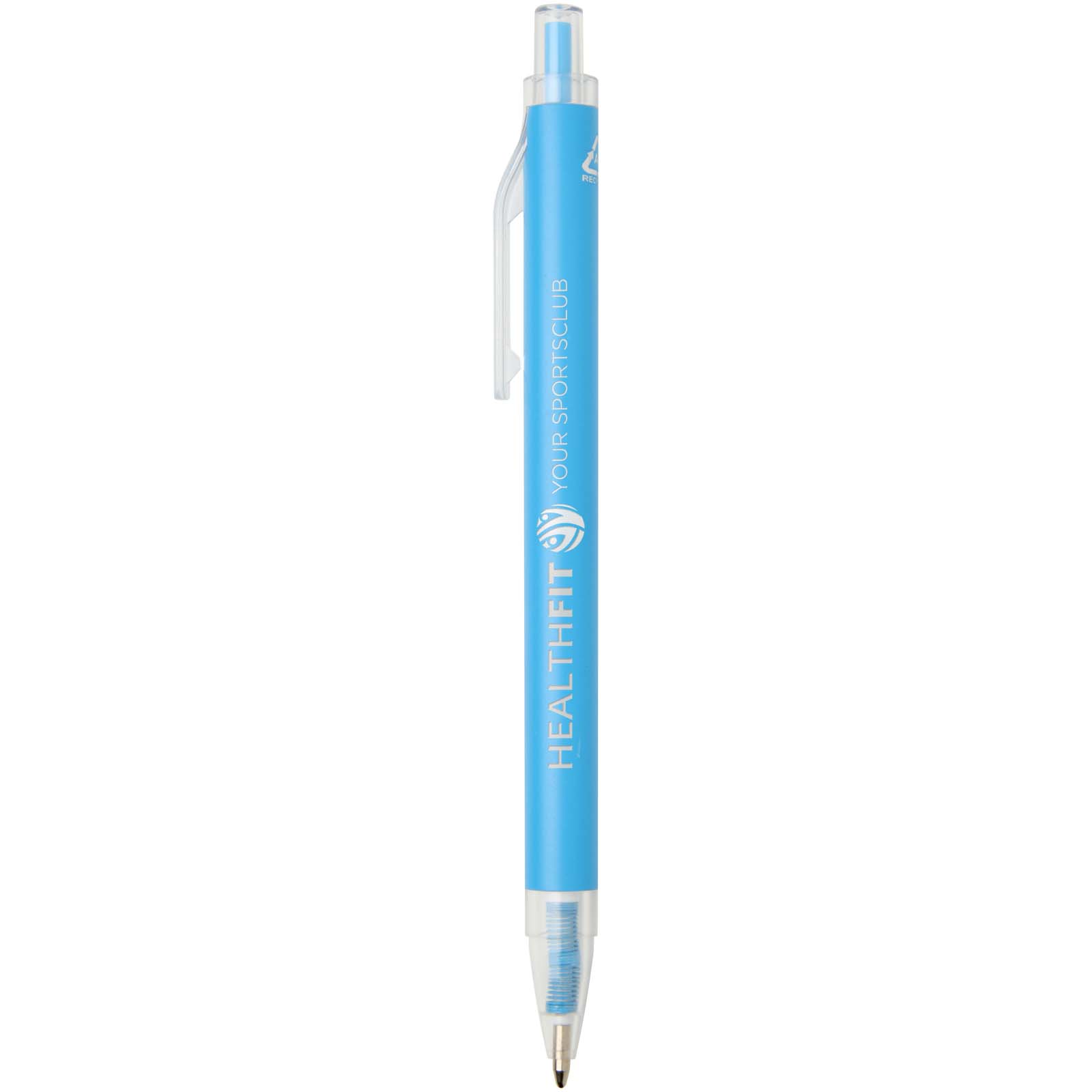 Penna a sfera in alluminio riciclato Spectrum (inchiostro blu)
