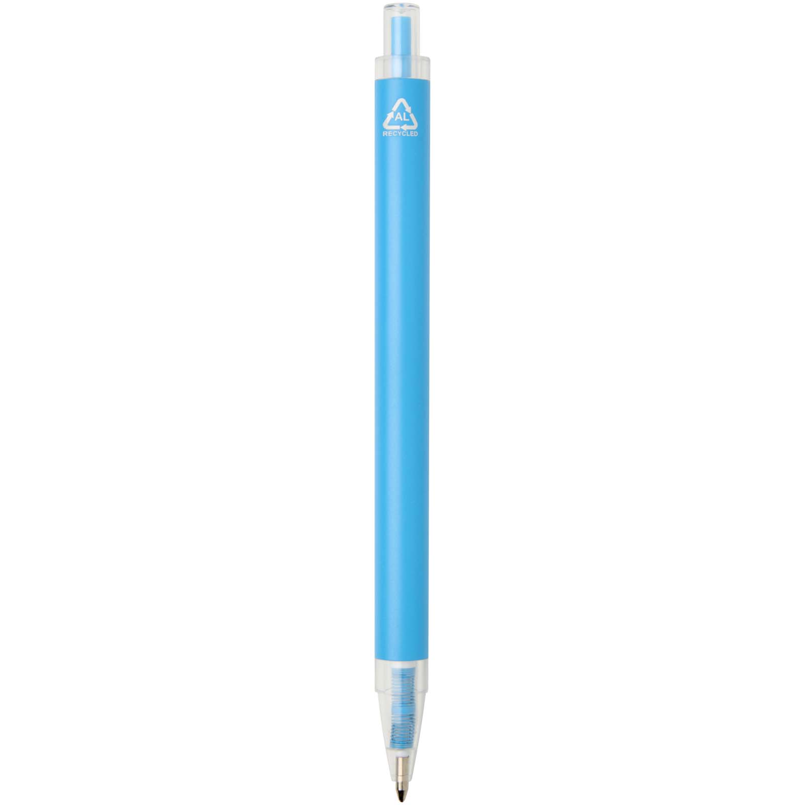 Penna a sfera in alluminio riciclato Spectrum (inchiostro blu)