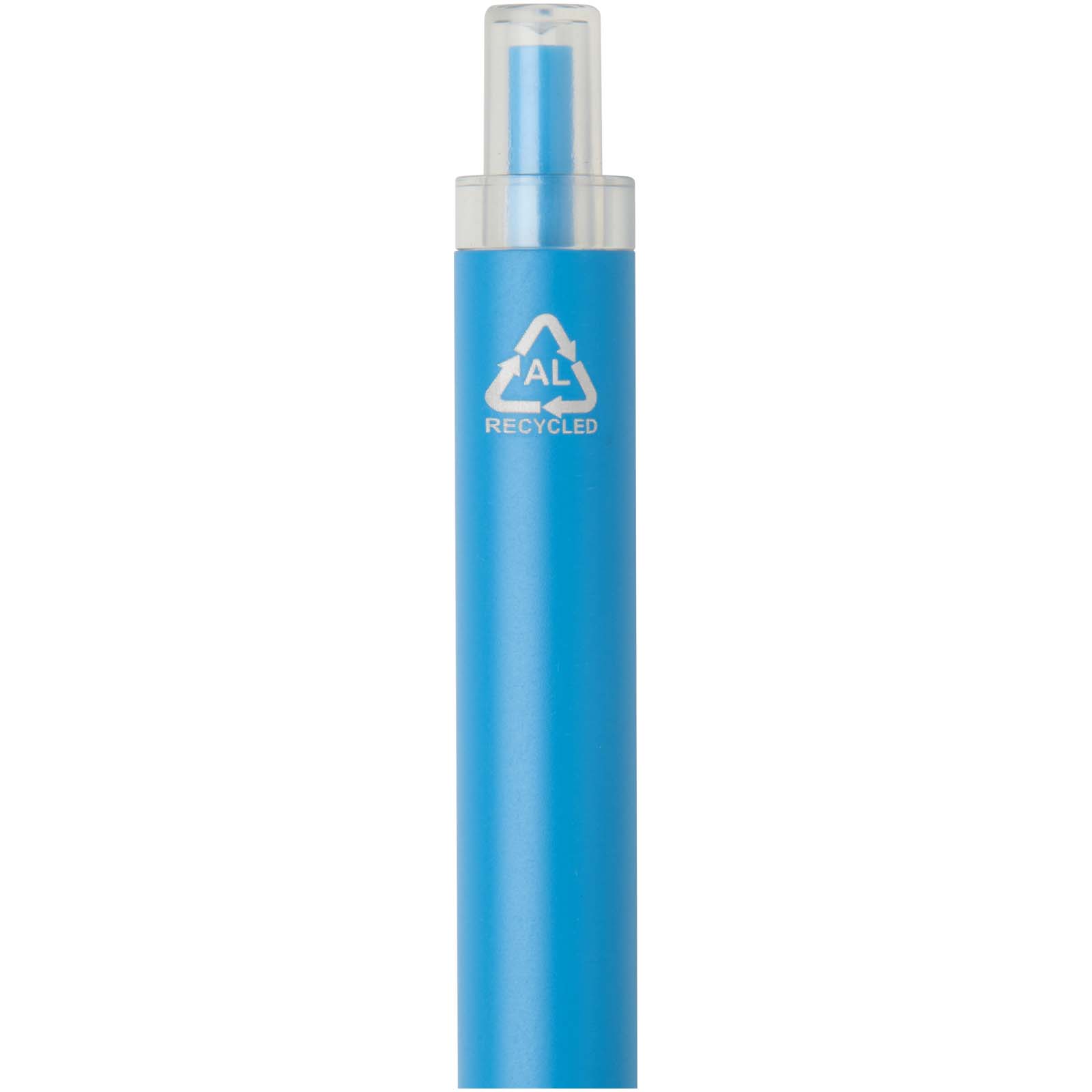 Penna a sfera in alluminio riciclato Spectrum (inchiostro blu)