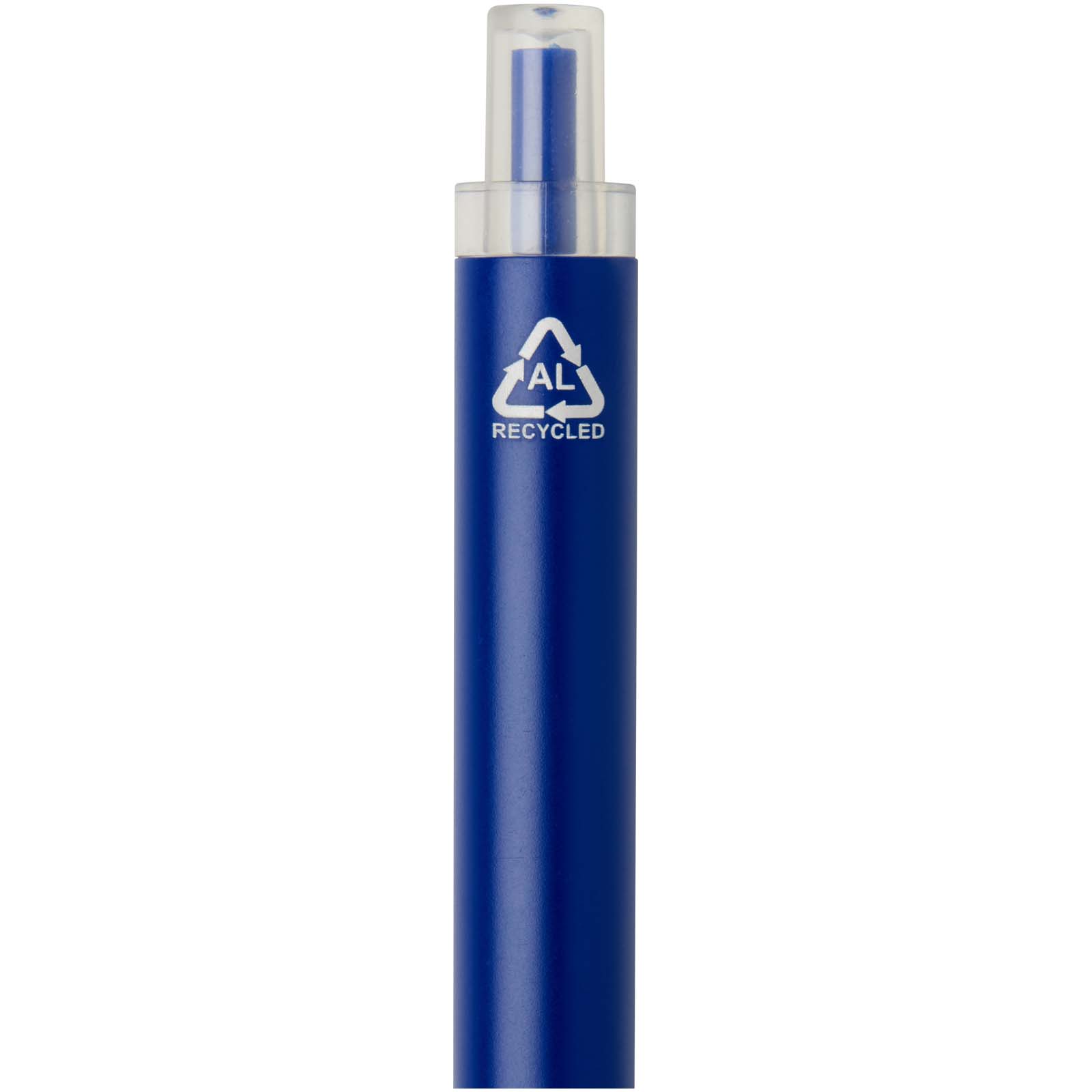 Penna a sfera in alluminio riciclato Spectrum (inchiostro blu)