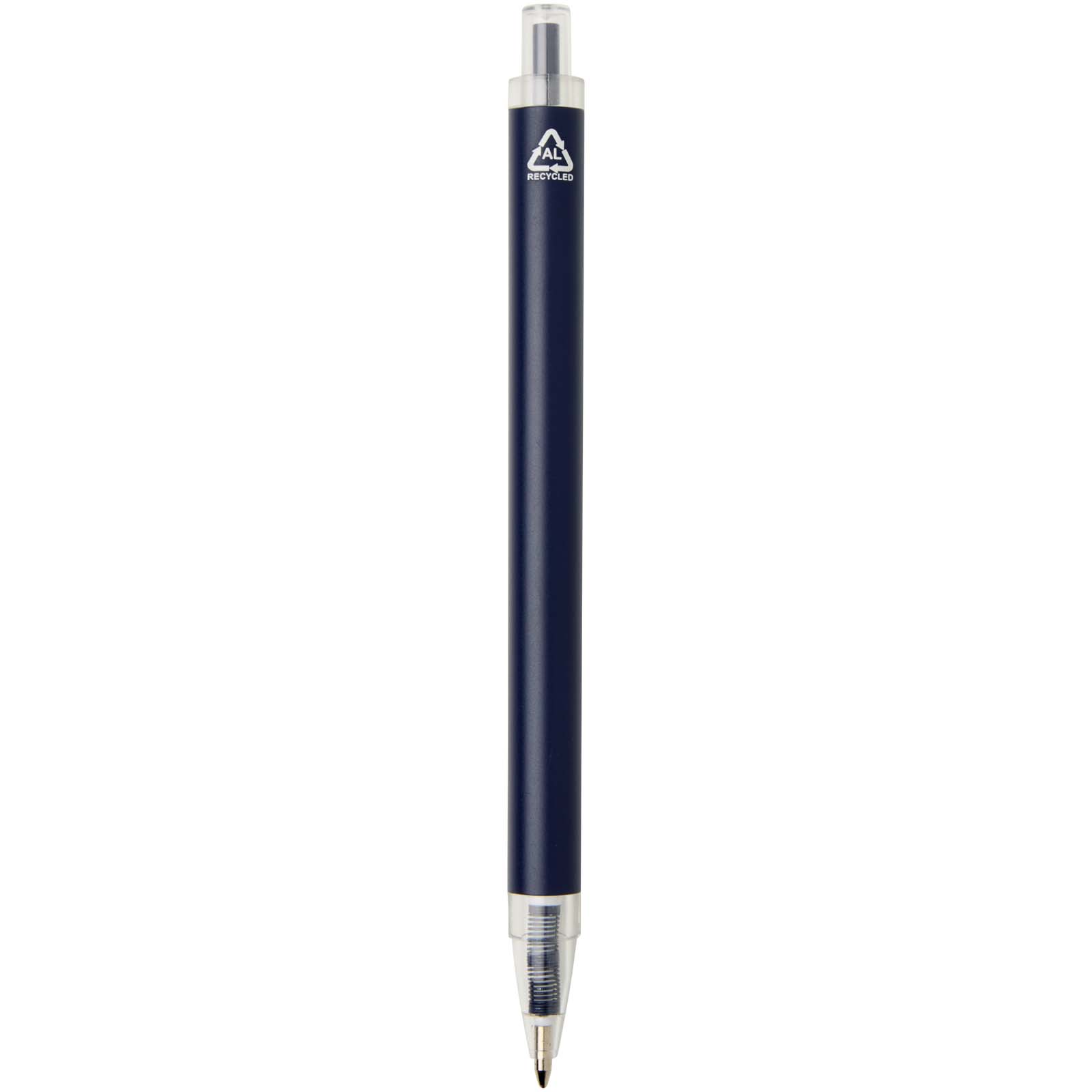 Penna a sfera in alluminio riciclato Spectrum (inchiostro blu)
