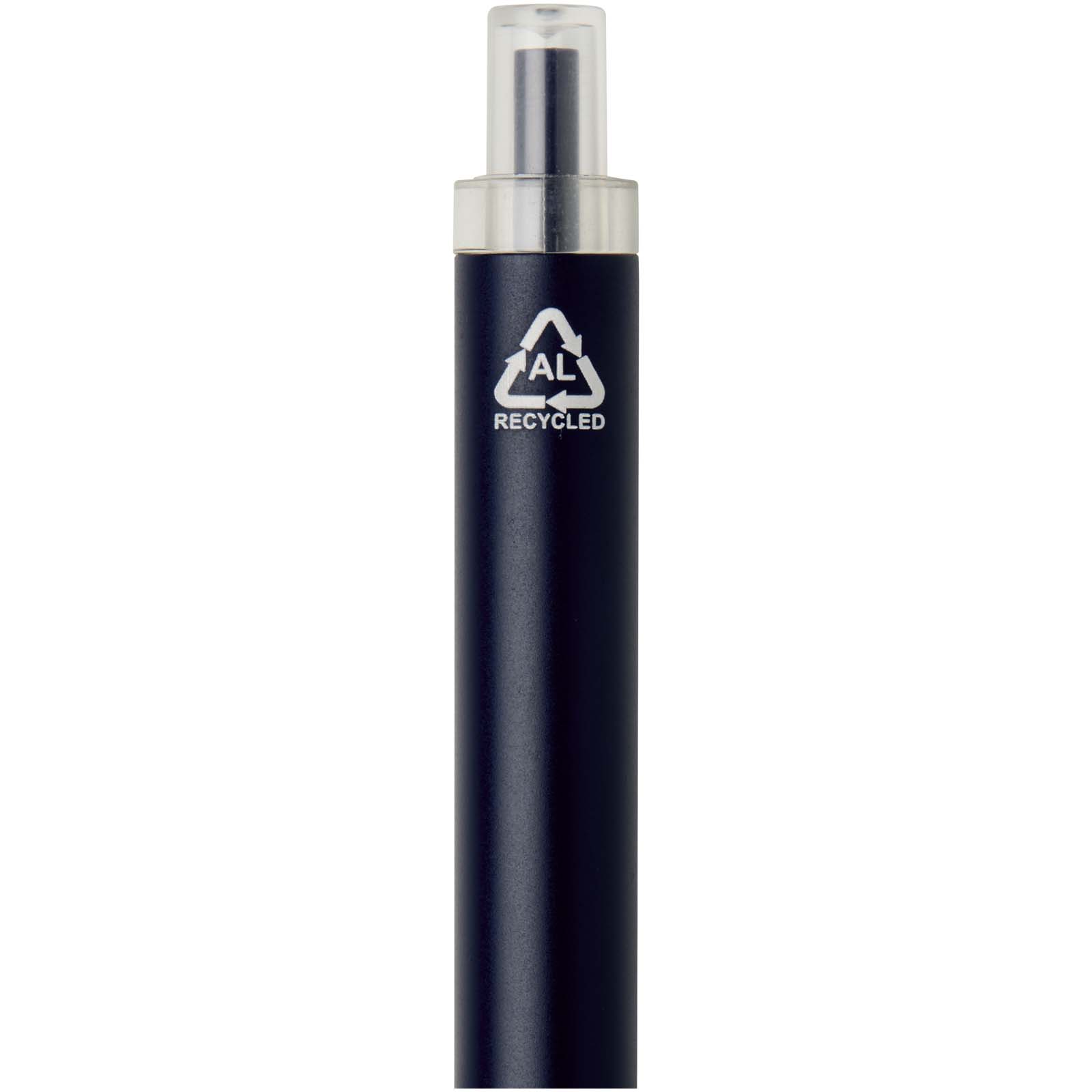 Penna a sfera in alluminio riciclato Spectrum (inchiostro blu)