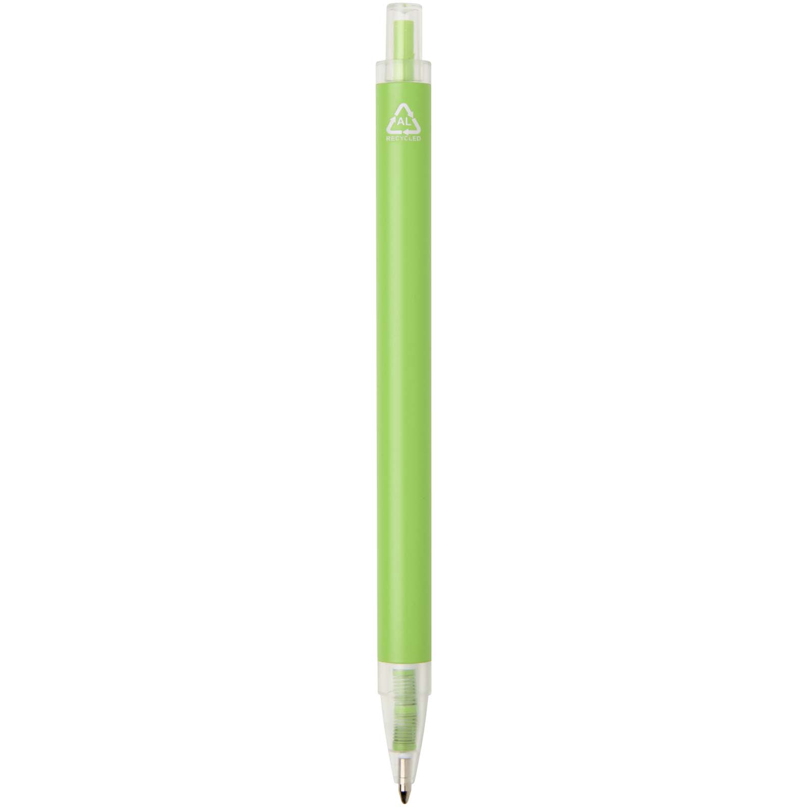 Penna a sfera in alluminio riciclato Spectrum (inchiostro blu)