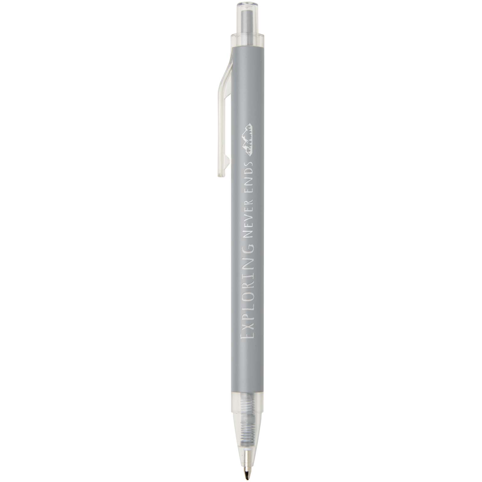 Penna a sfera in alluminio riciclato Spectrum (inchiostro blu)
