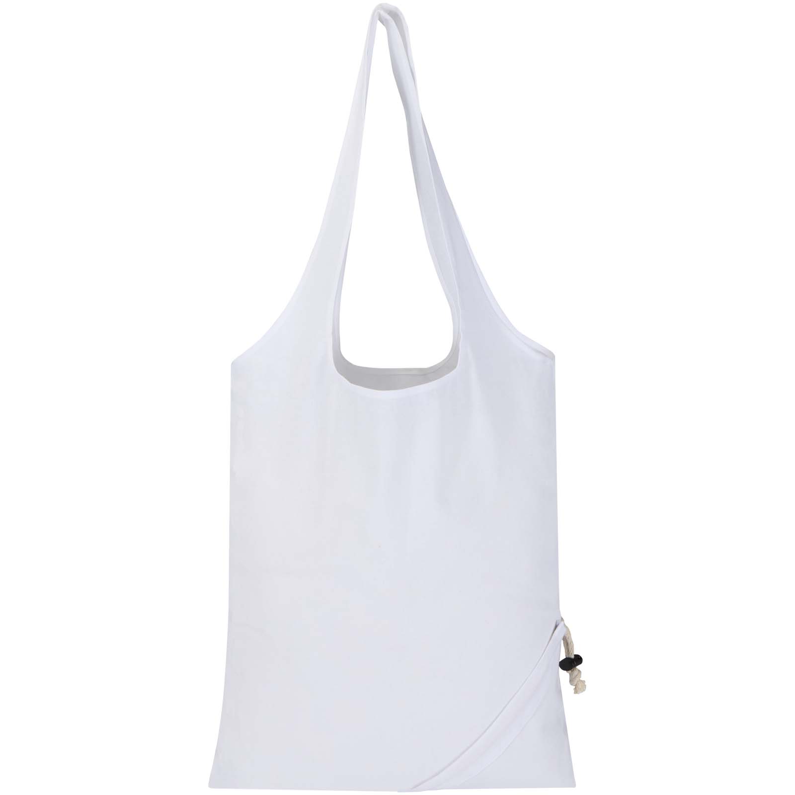 Borsa tote pieghevole in misto cotone riciclato certificato GRS da 140 g/m² Madras Blend- 7L