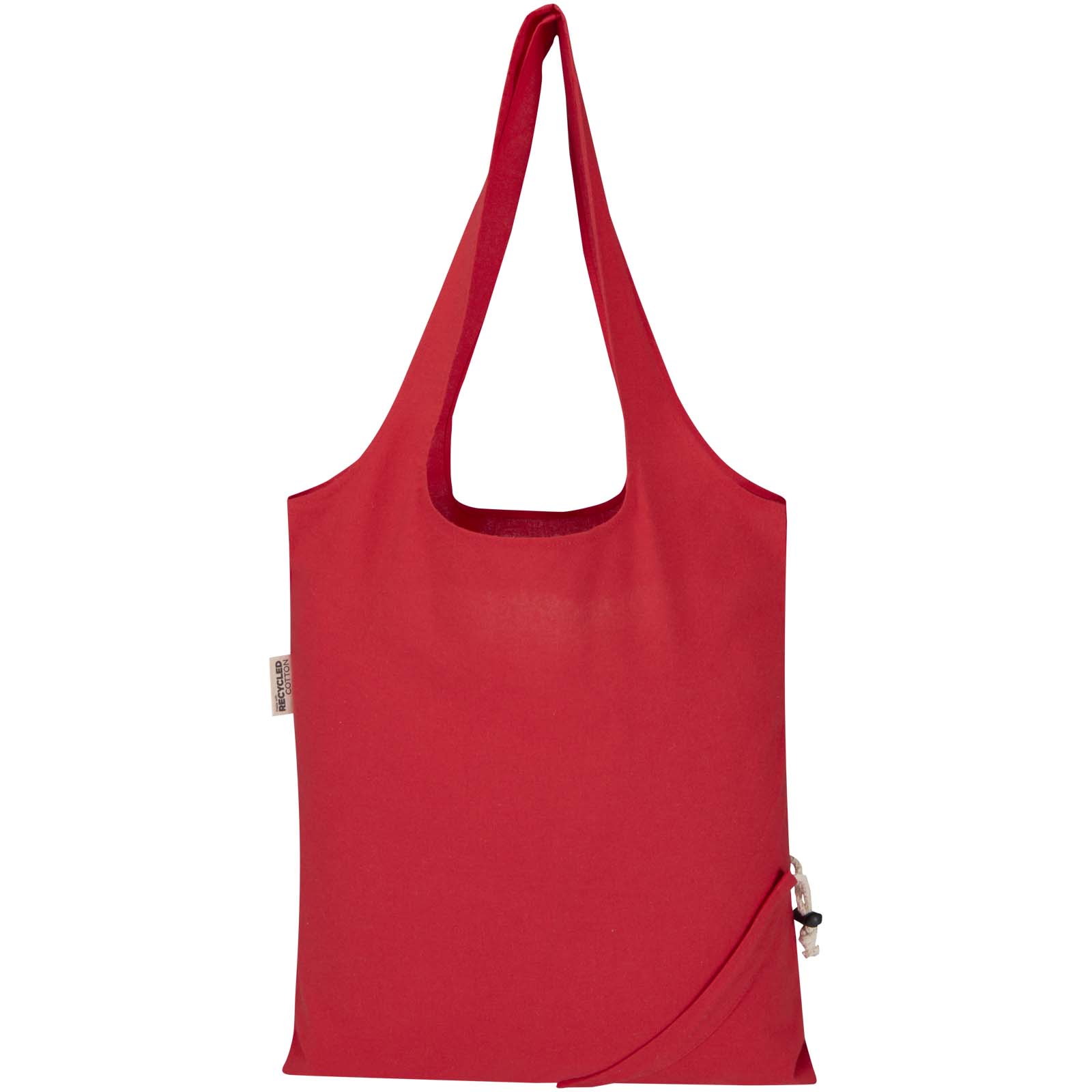 Borsa tote pieghevole in misto cotone riciclato certificato GRS da 140 g/m² Madras Blend- 7L