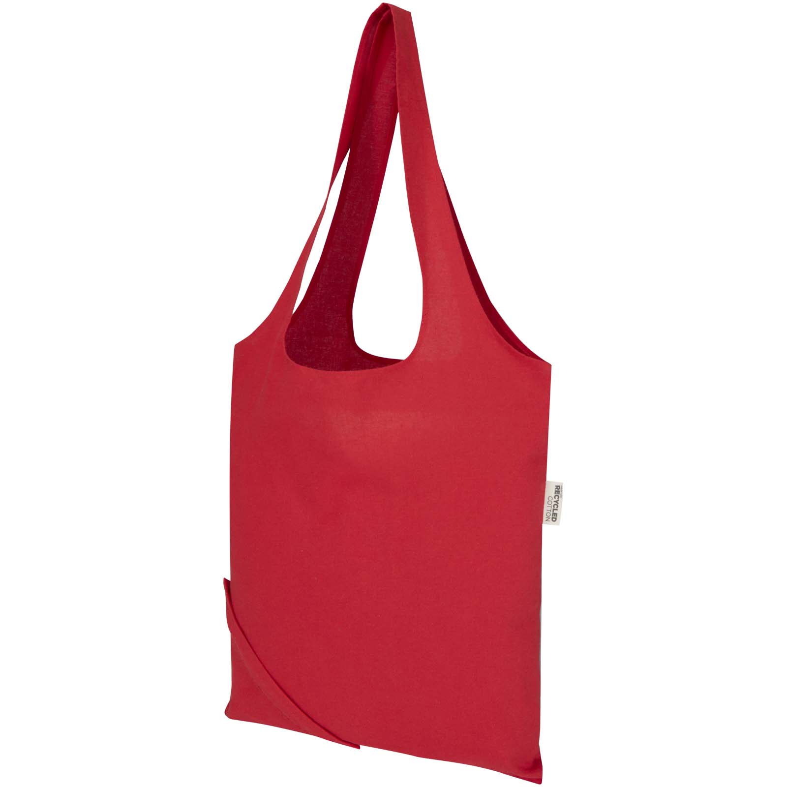 Borsa tote pieghevole in misto cotone riciclato certificato GRS da 140 g/m² Madras Blend- 7L