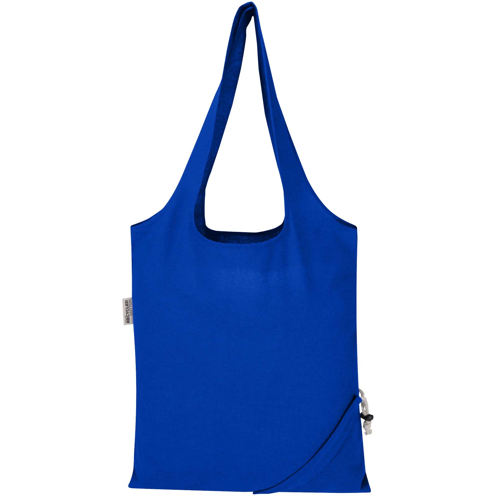 Borsa tote pieghevole in misto cotone riciclato certificato GRS da 140 g/m² Madras Blend- 7L