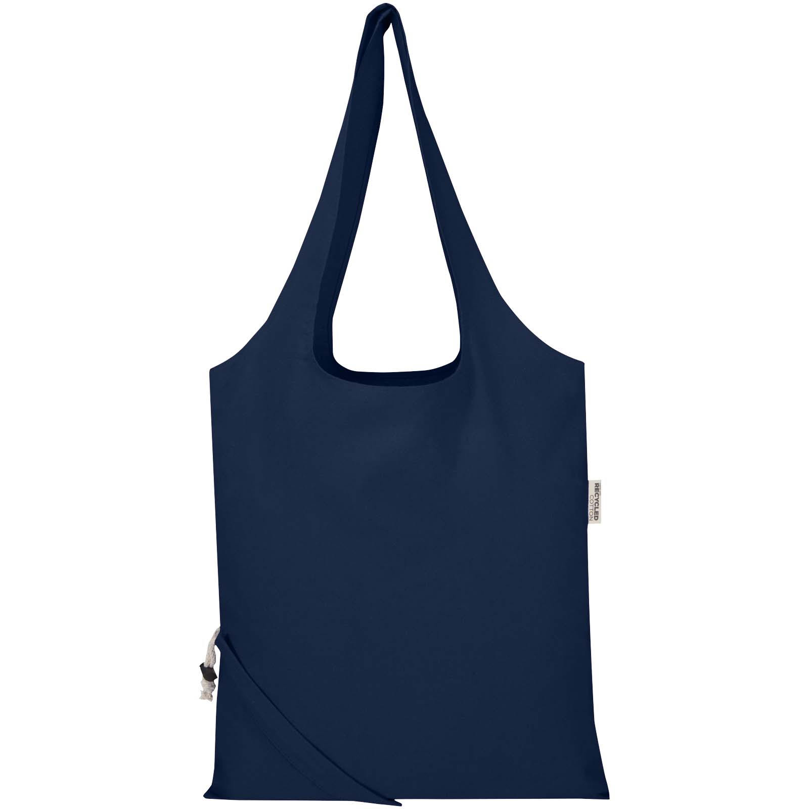 Borsa tote pieghevole in misto cotone riciclato certificato GRS da 140 g/m² Madras Blend- 7L
