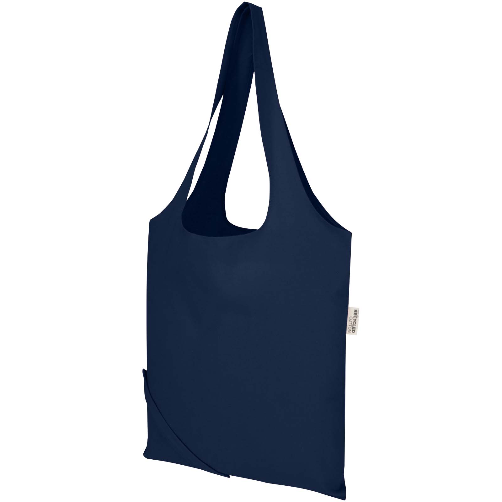 Borsa tote pieghevole in misto cotone riciclato certificato GRS da 140 g/m² Madras Blend- 7L