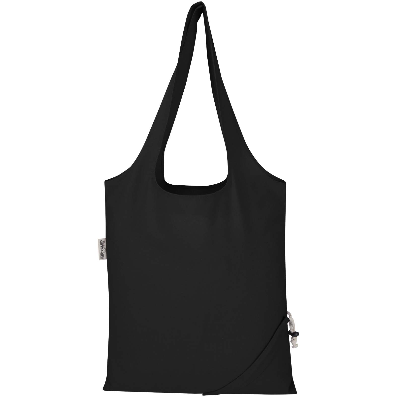 Borsa tote pieghevole in misto cotone riciclato certificato GRS da 140 g/m² Madras Blend- 7L