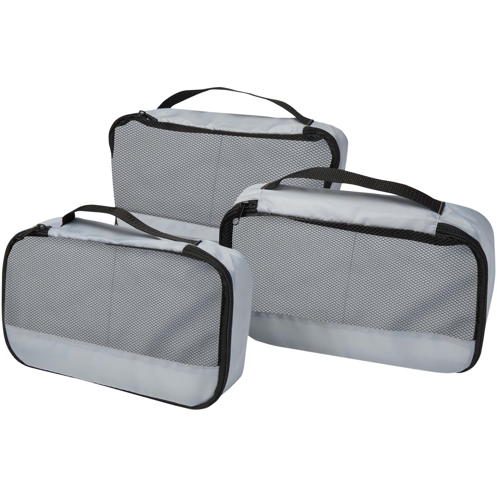 Sacchetti da viaggio in materiale riciclato GRS Jet - set da 3