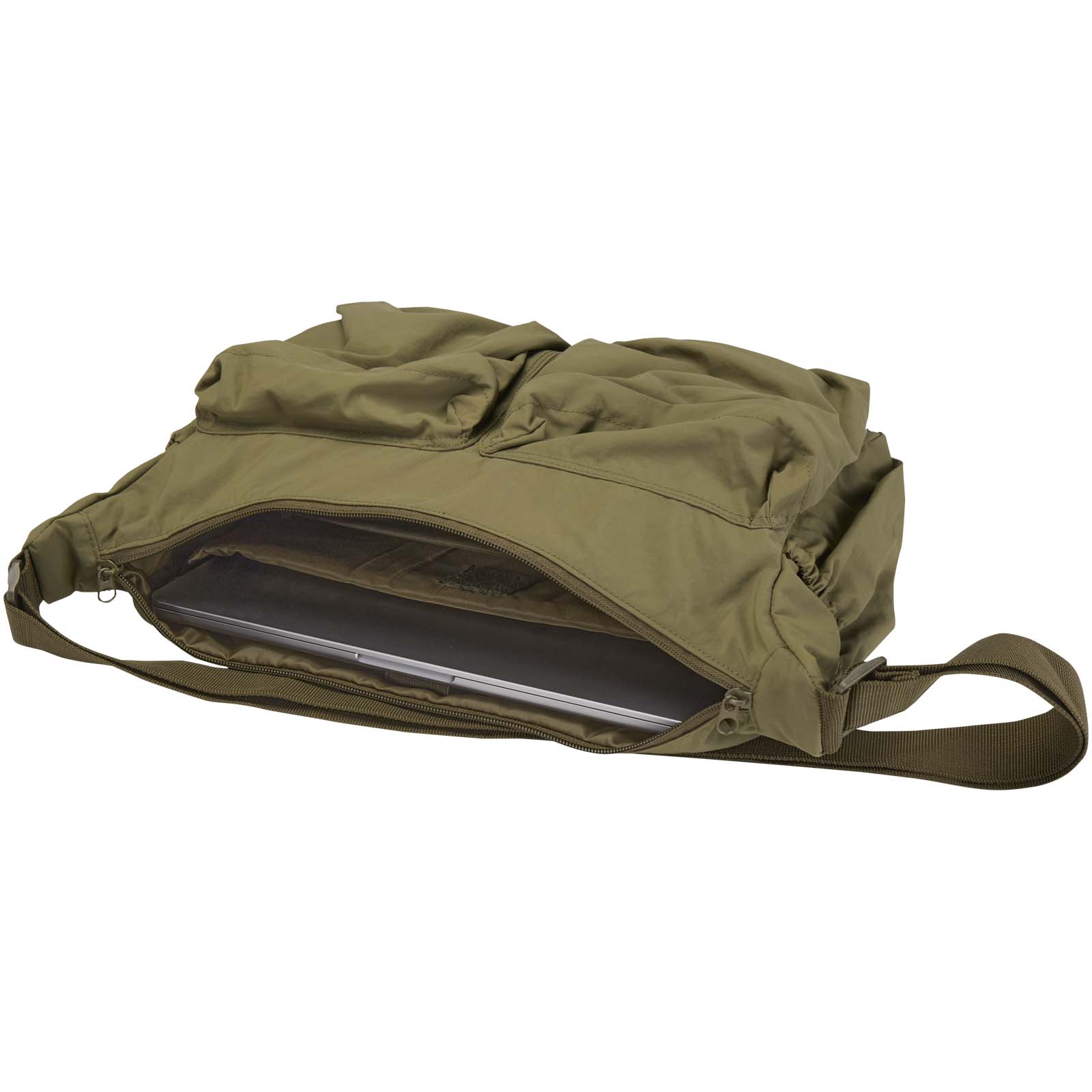 Borsa a tracolla per laptop da 13" in nylon riciclato GRS Calli