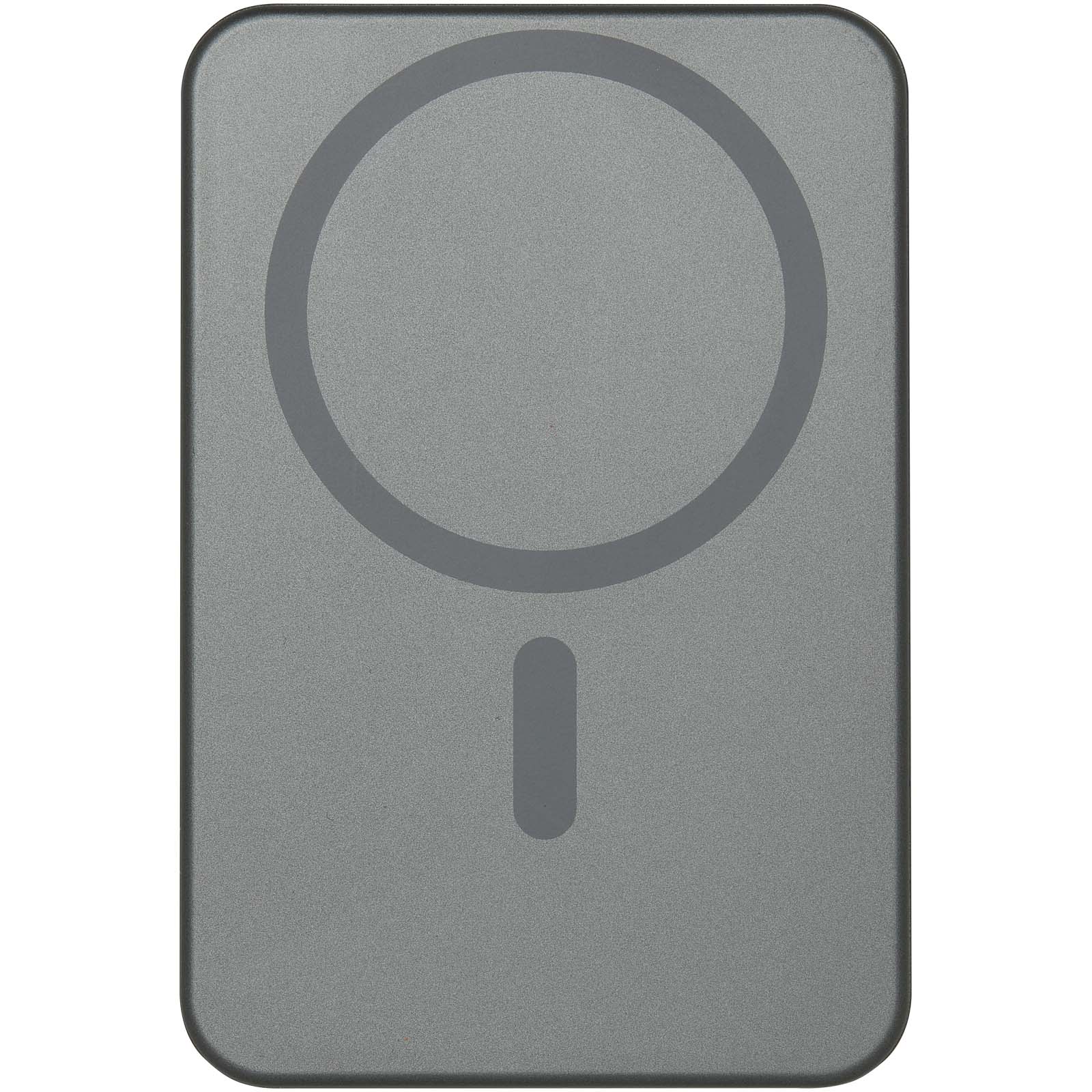Power bank magnetico da 5000 mAh in alluminio riciclato RCS Avis 