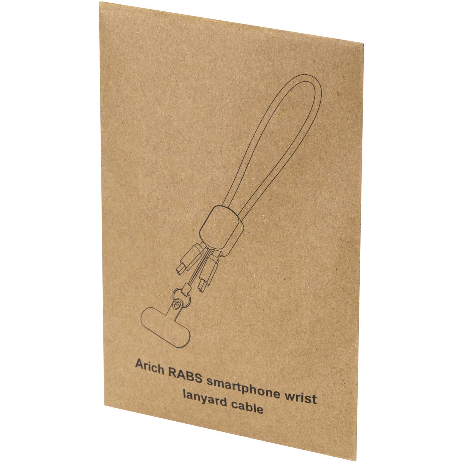 Lanyard da polso riciclato RCS con cavo di ricarica Type-C da 20 W integrato Arich