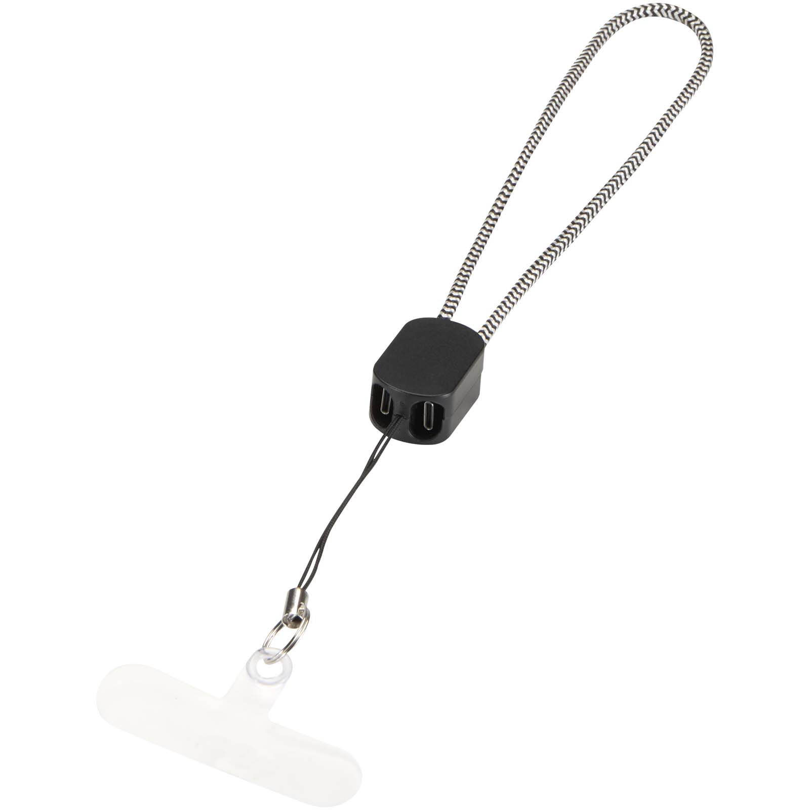 Lanyard da polso riciclato RCS con cavo di ricarica Type-C da 20 W integrato Arich