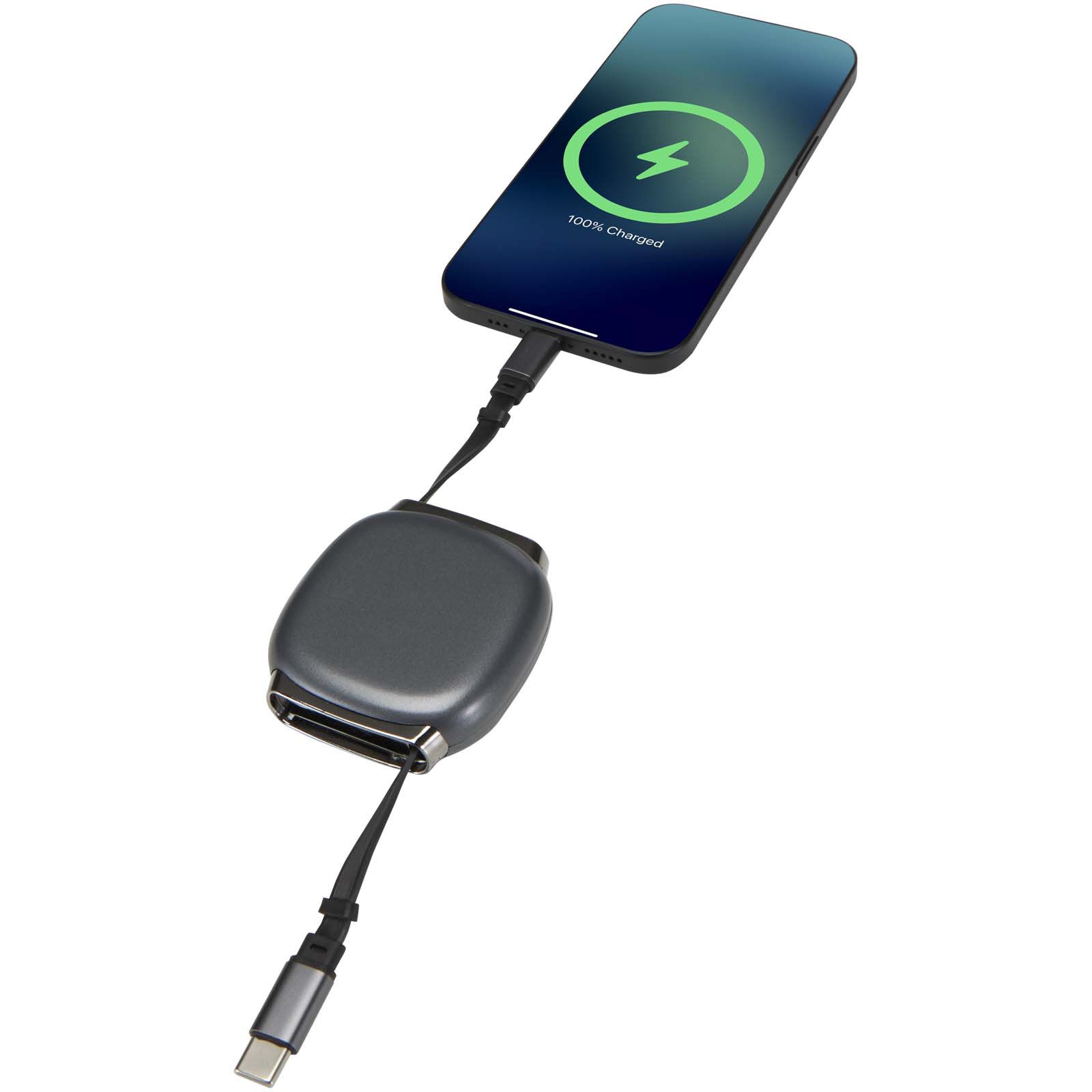 Cavo di ricarica PD CarPlay 5-in-1 retrattile in plastica riciclata da 100 W Alphard