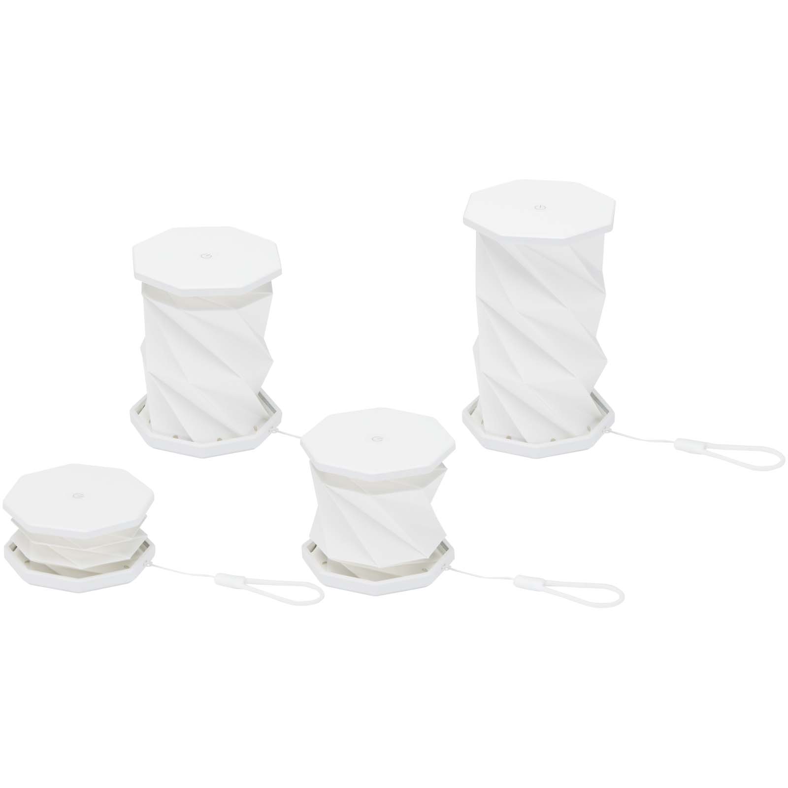 Lampada da tavolo pieghevole in plastica riciclata Celestia