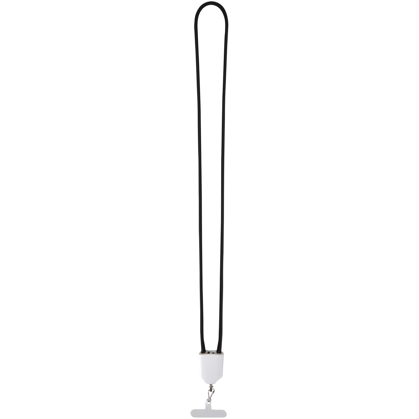 Cavo di ricarica 5-in-1 65W con lanyard in plastica riciclata Ion