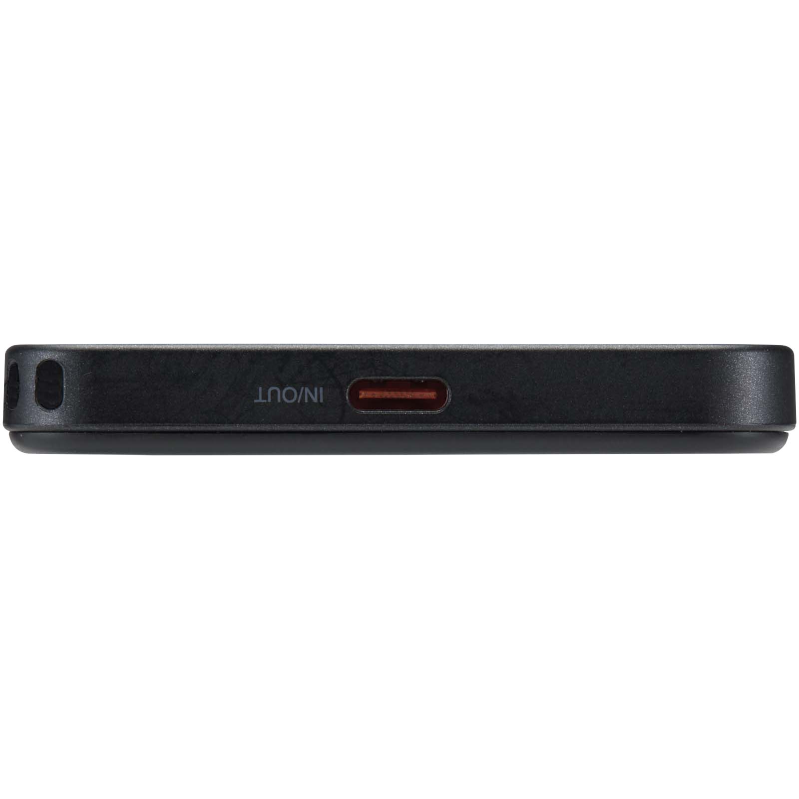 Power bank magnetico da 5000 mAh in plastica riciclata con lanyard SMART