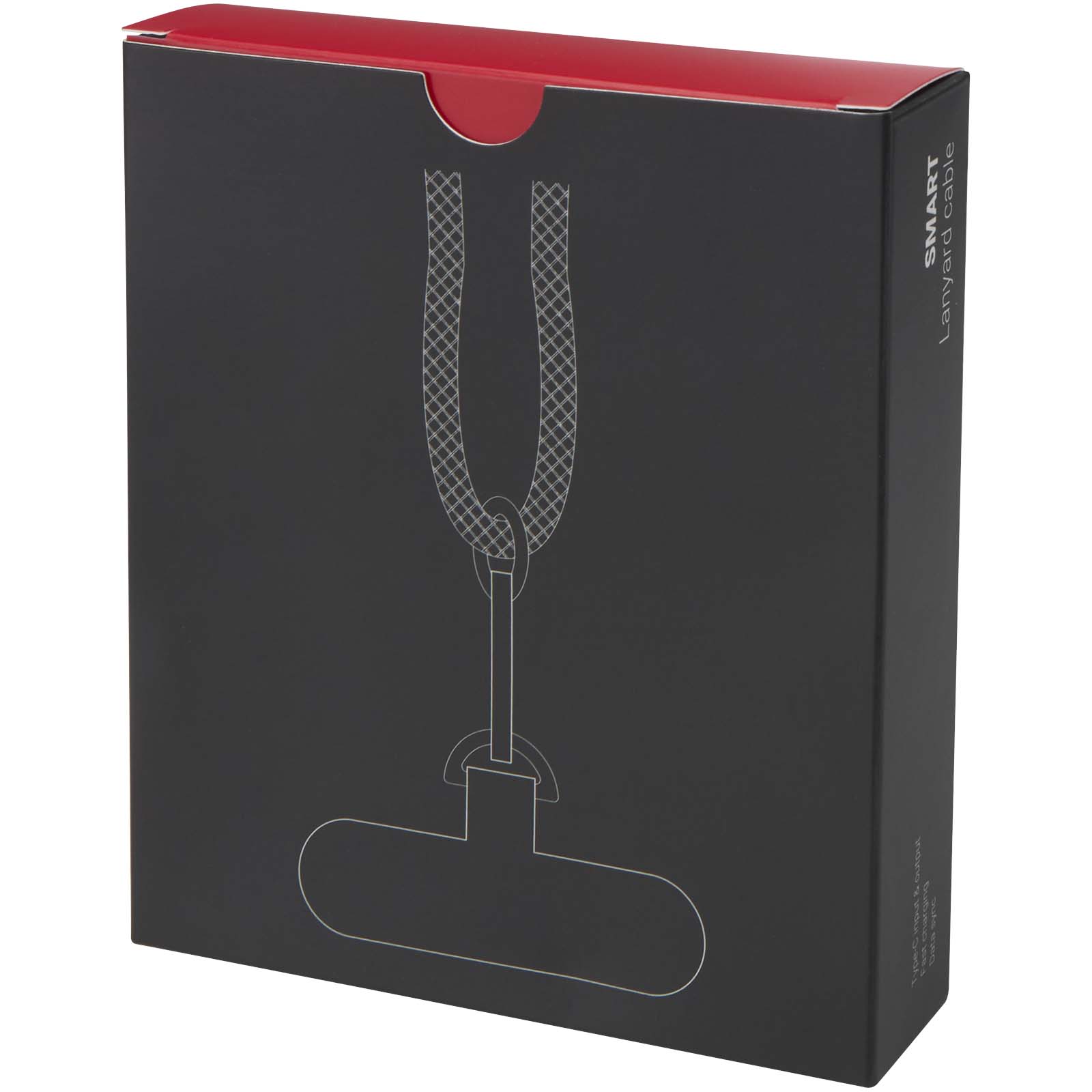 Cavo di ricarica da 65 W in RPET con lanyard SMART