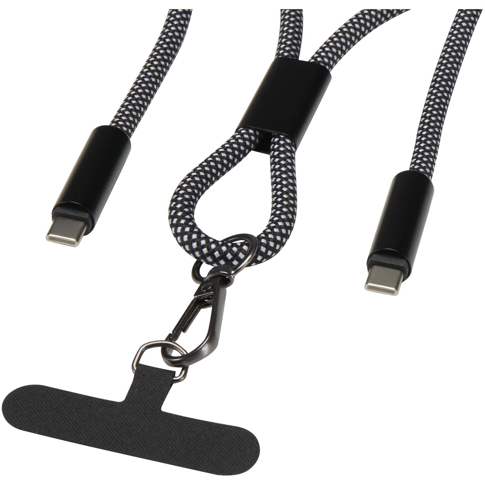Cavo di ricarica da 65 W in RPET con lanyard SMART