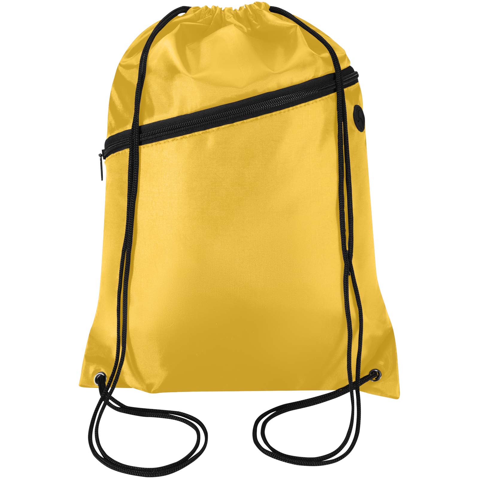 Borsa con coulisse in RPET con tasca frontale con cerniera Oriole - 5L