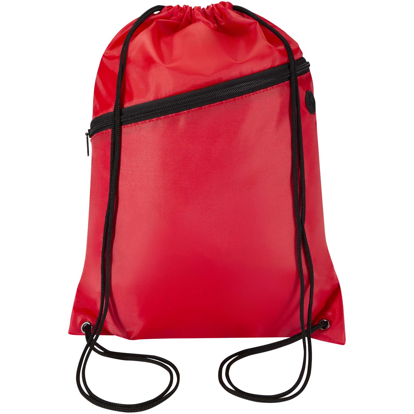 Borsa con coulisse in RPET con tasca frontale con cerniera Oriole - 5L