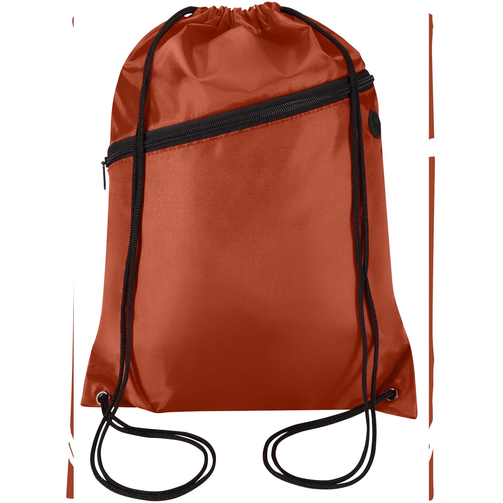 Borsa con coulisse in RPET con tasca frontale con cerniera Oriole - 5L