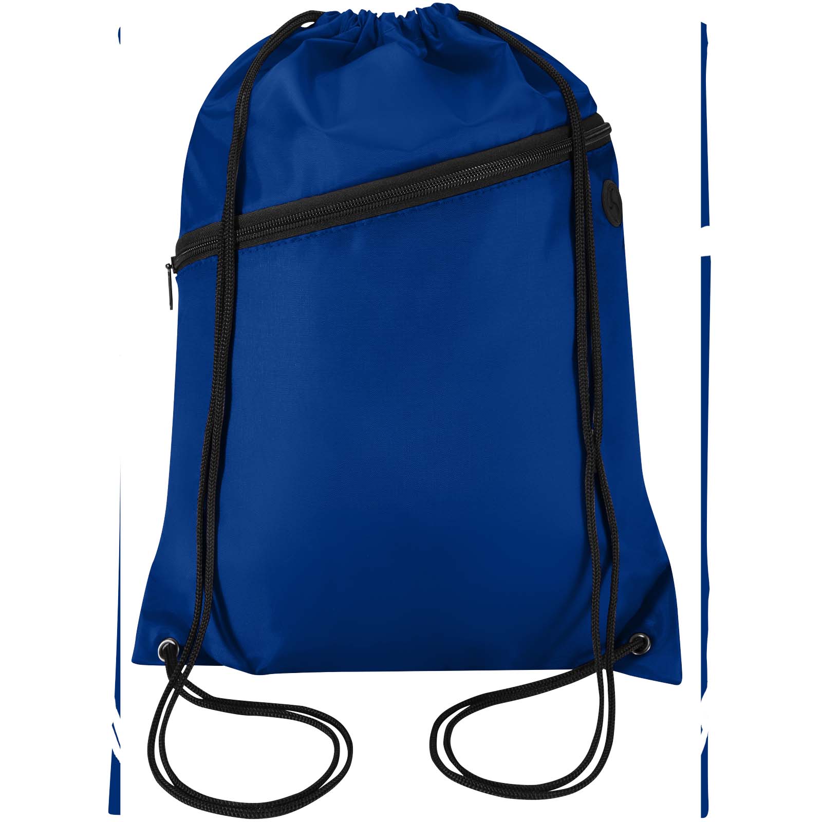 Borsa con coulisse in RPET con tasca frontale con cerniera Oriole - 5L