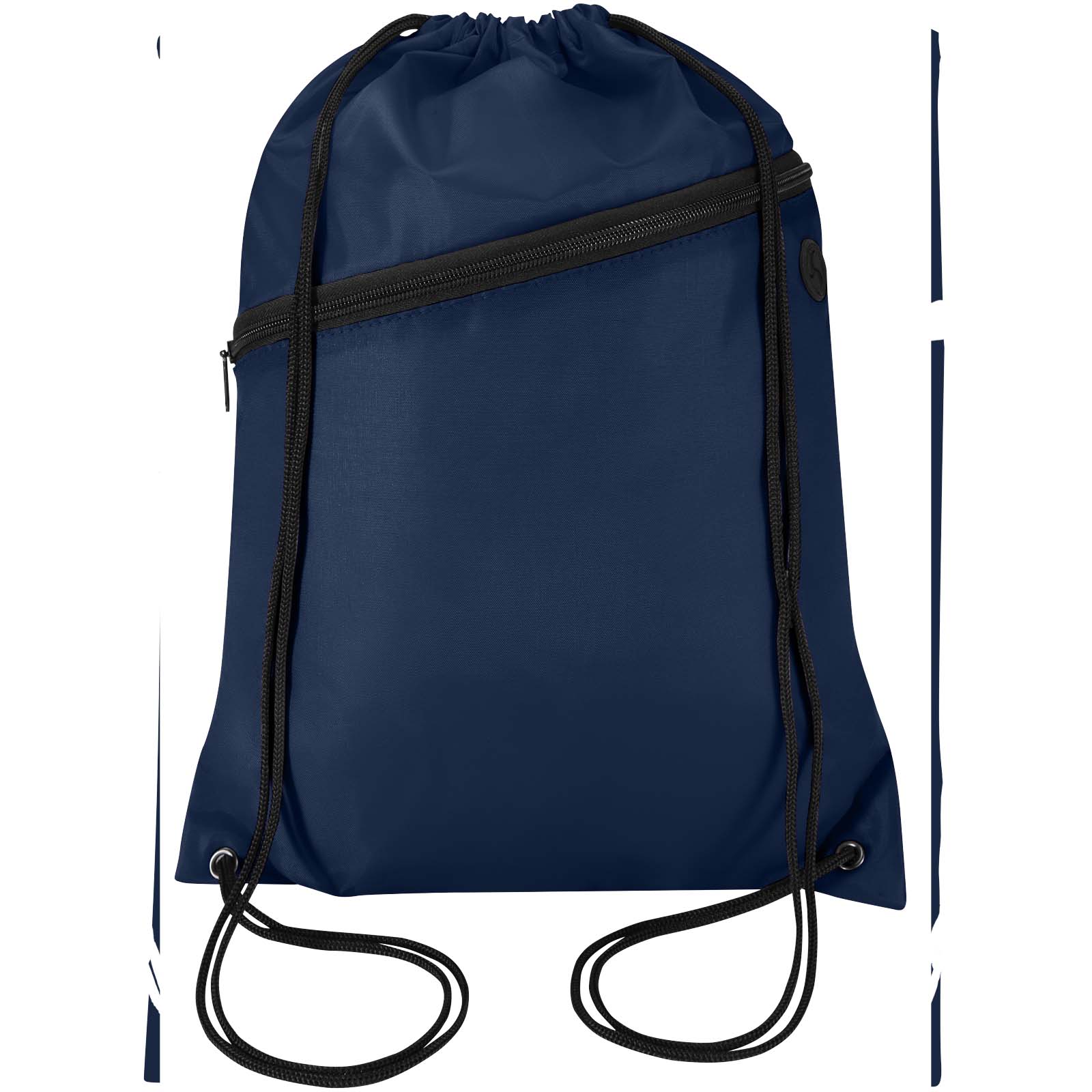 Borsa con coulisse in RPET con tasca frontale con cerniera Oriole - 5L