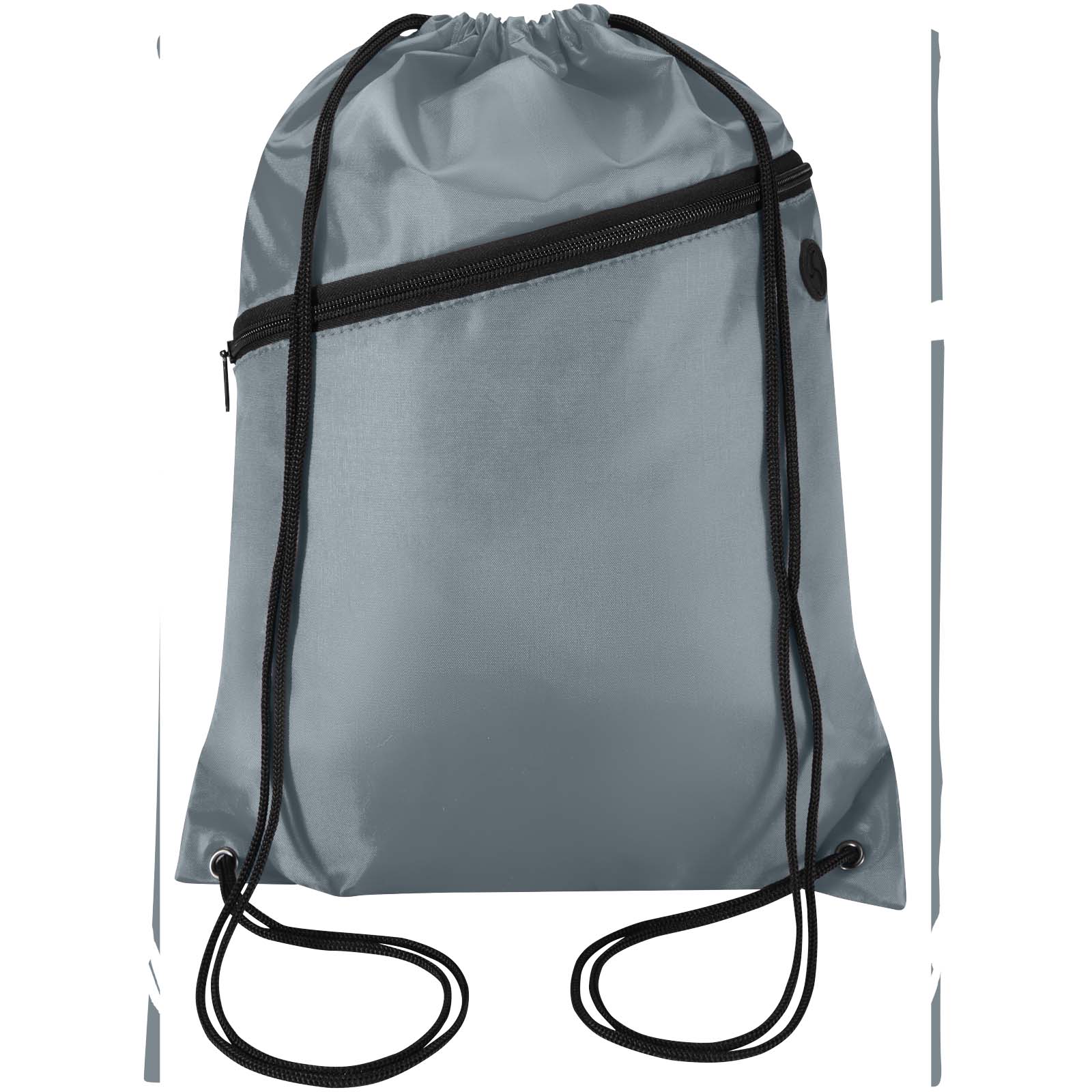 Borsa con coulisse in RPET con tasca frontale con cerniera Oriole - 5L