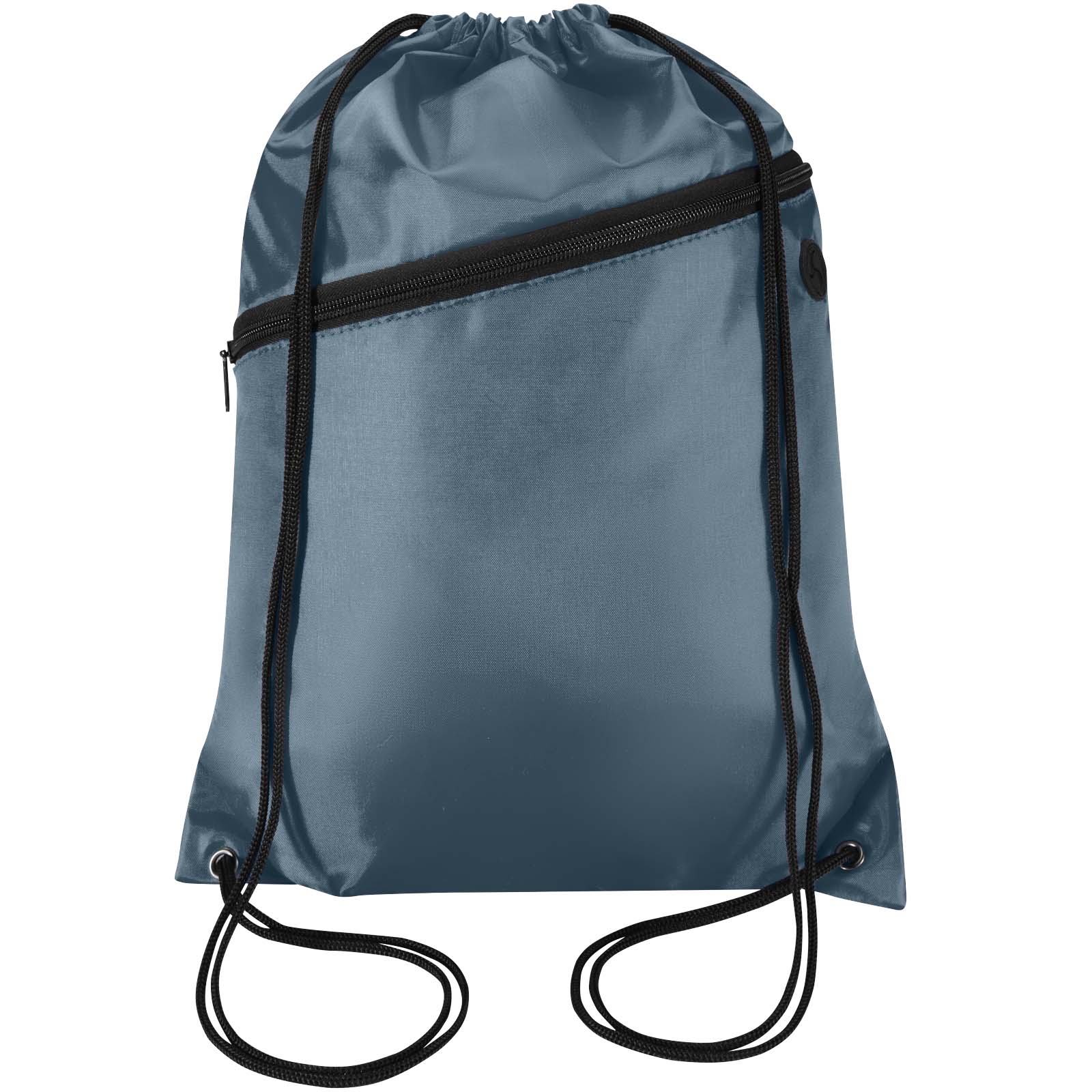 Borsa con coulisse in RPET con tasca frontale con cerniera Oriole - 5L
