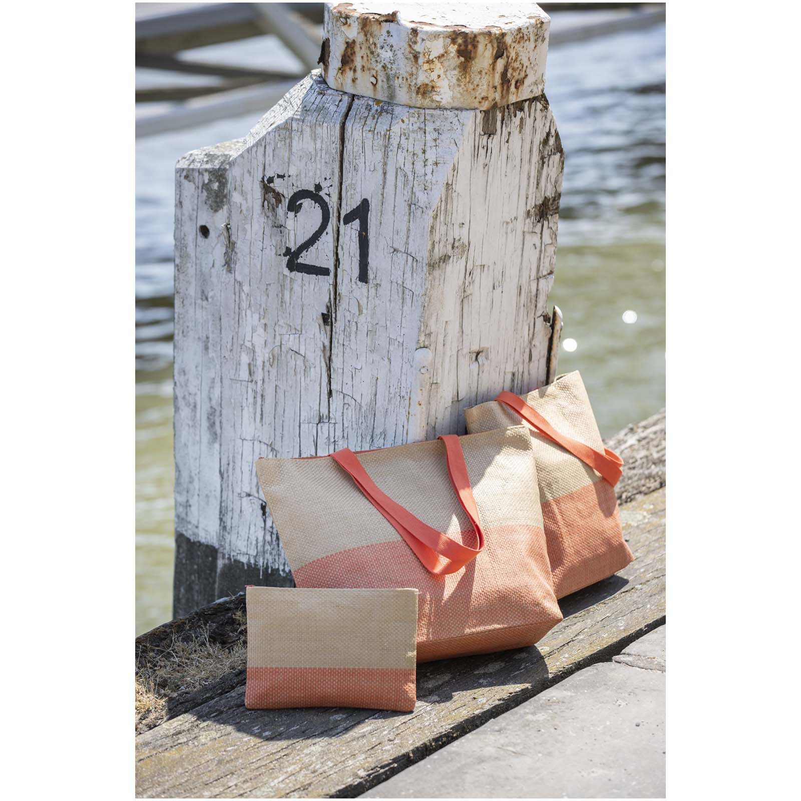 Pochette in carta paglia con cerniera Rythm - 3L