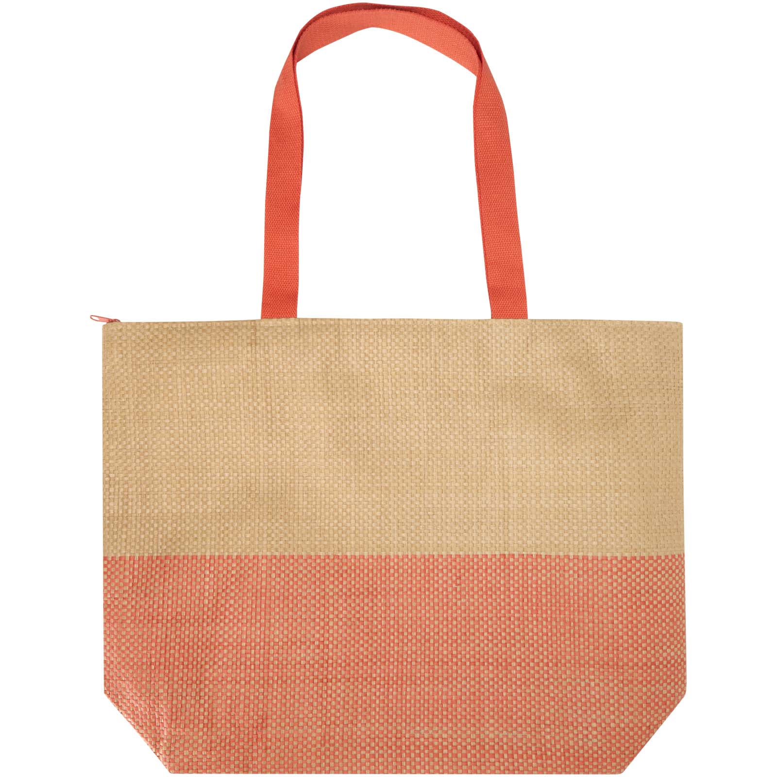 Borsa tote grande in carta paglia con cerniera Rhythm - 21L