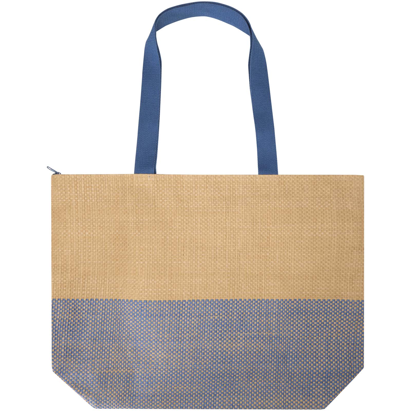 Borsa tote grande in carta paglia con cerniera Rhythm - 21L