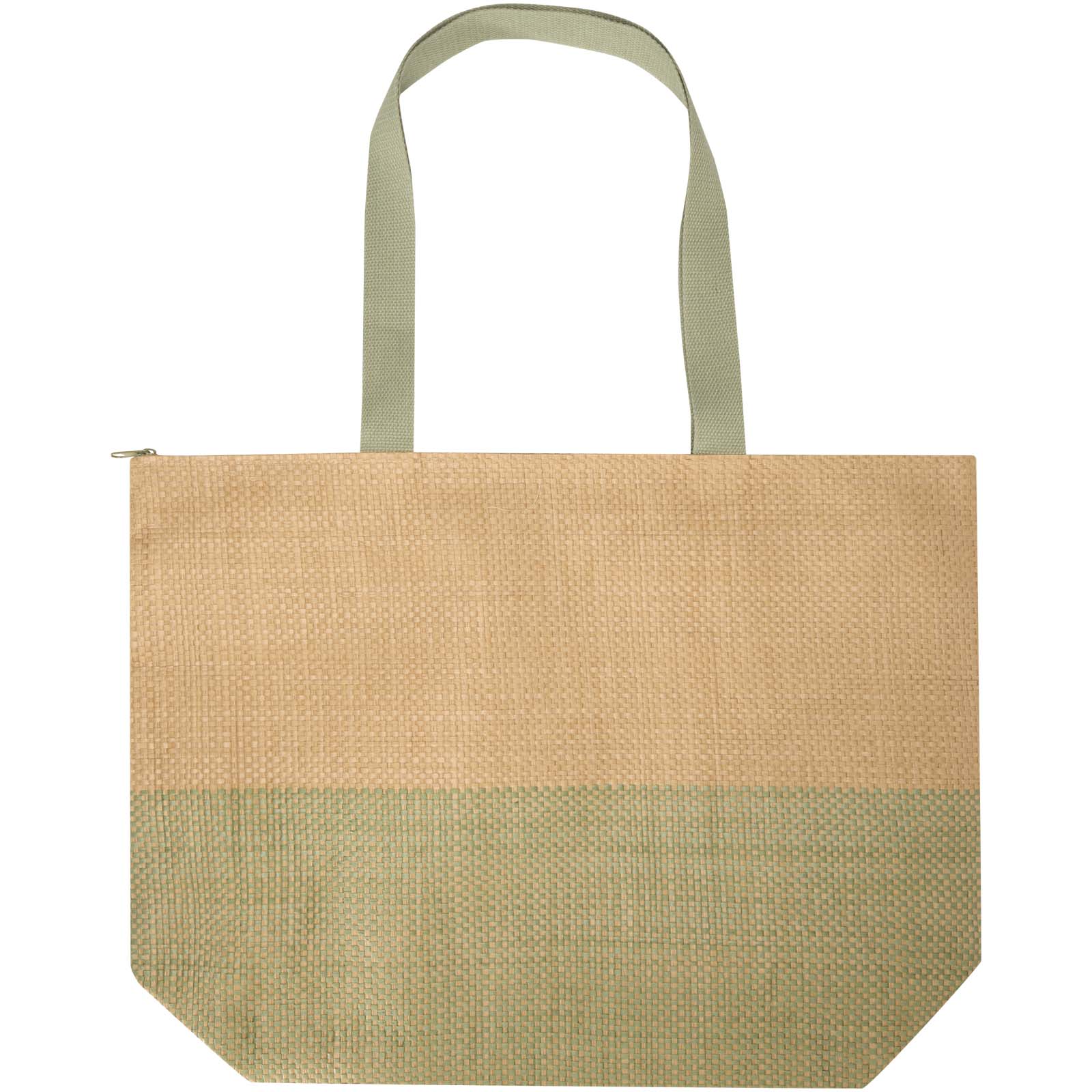 Borsa tote grande in carta paglia con cerniera Rhythm - 21L