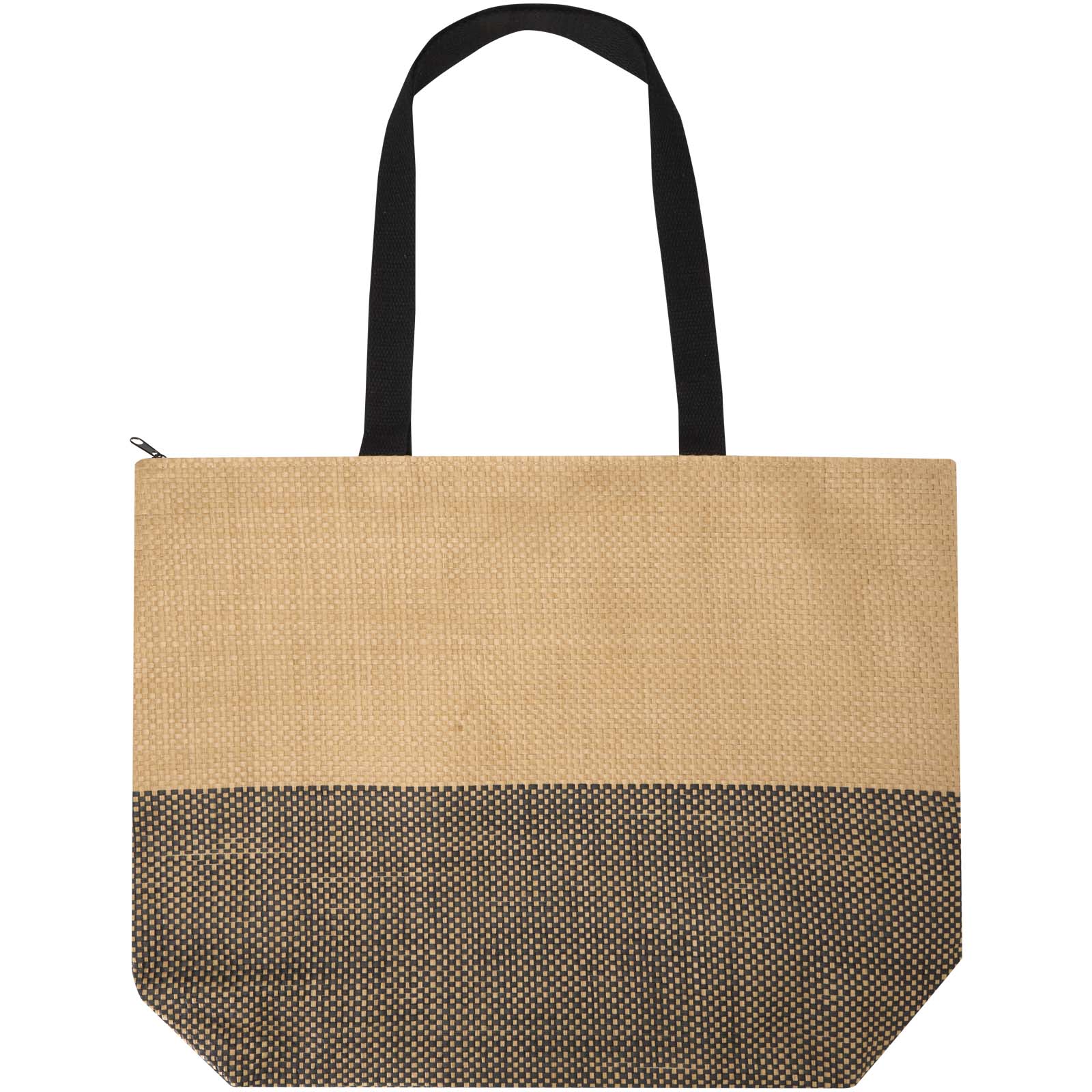 Borsa tote grande in carta paglia con cerniera Rhythm - 21L